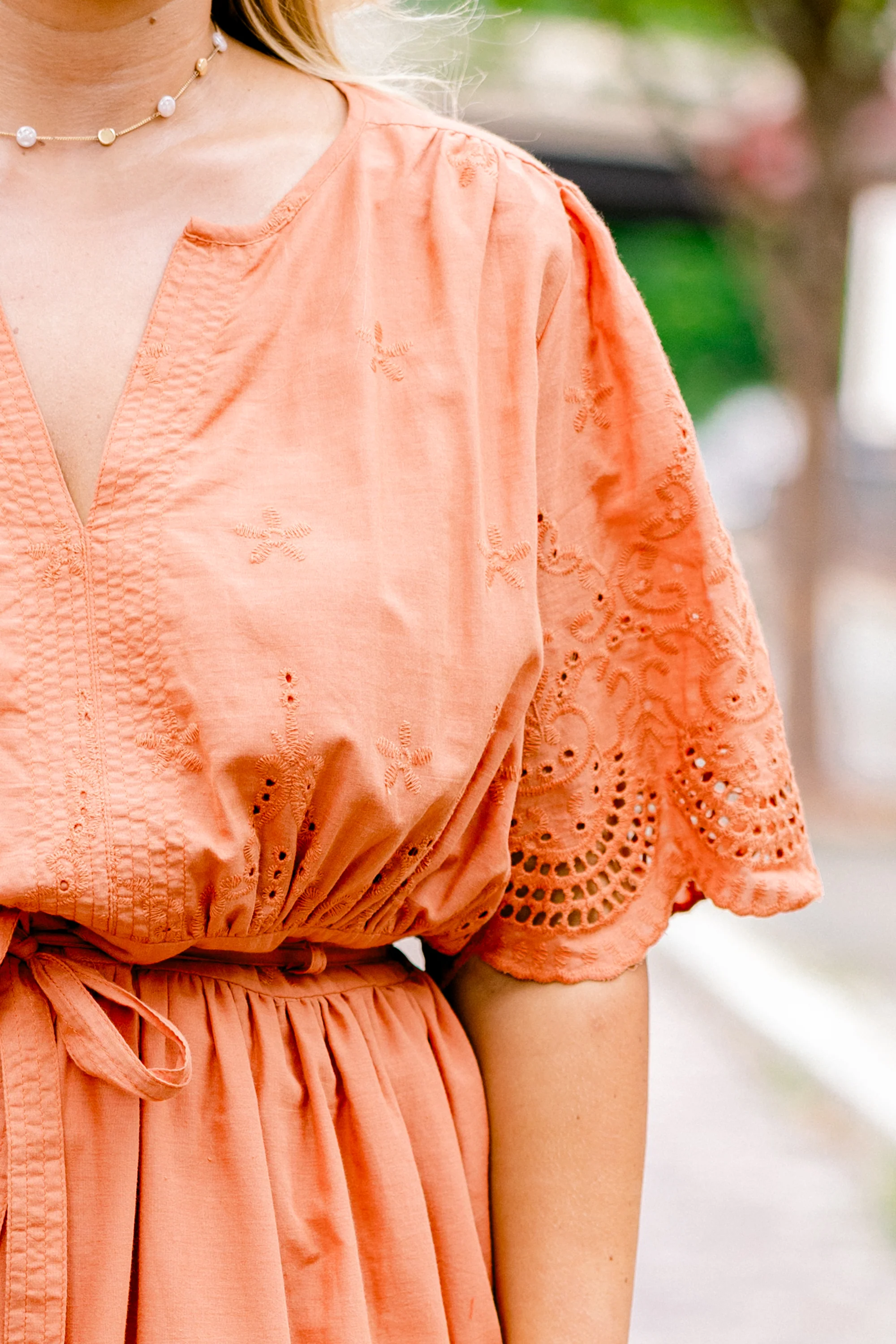 Try And Guess Dress, Orange - Giverhouse