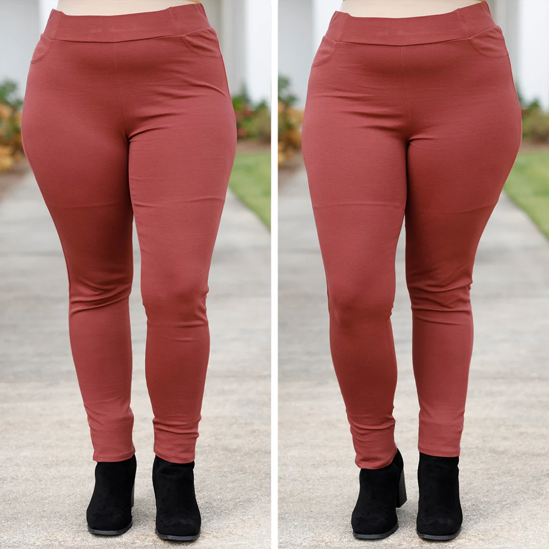 Beyond Basic Pants, Marsala - Giverhouse