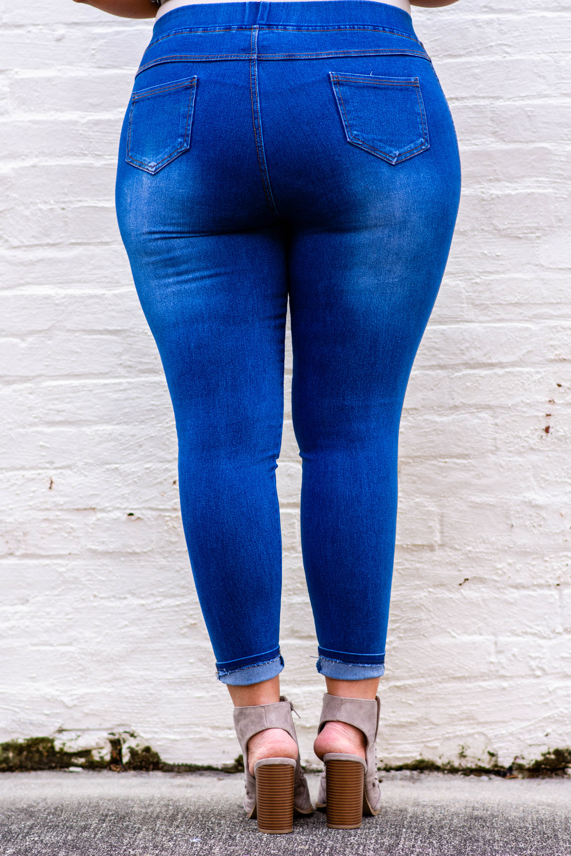 All The Answers Jeggings, Medium Wash - Giverhouse