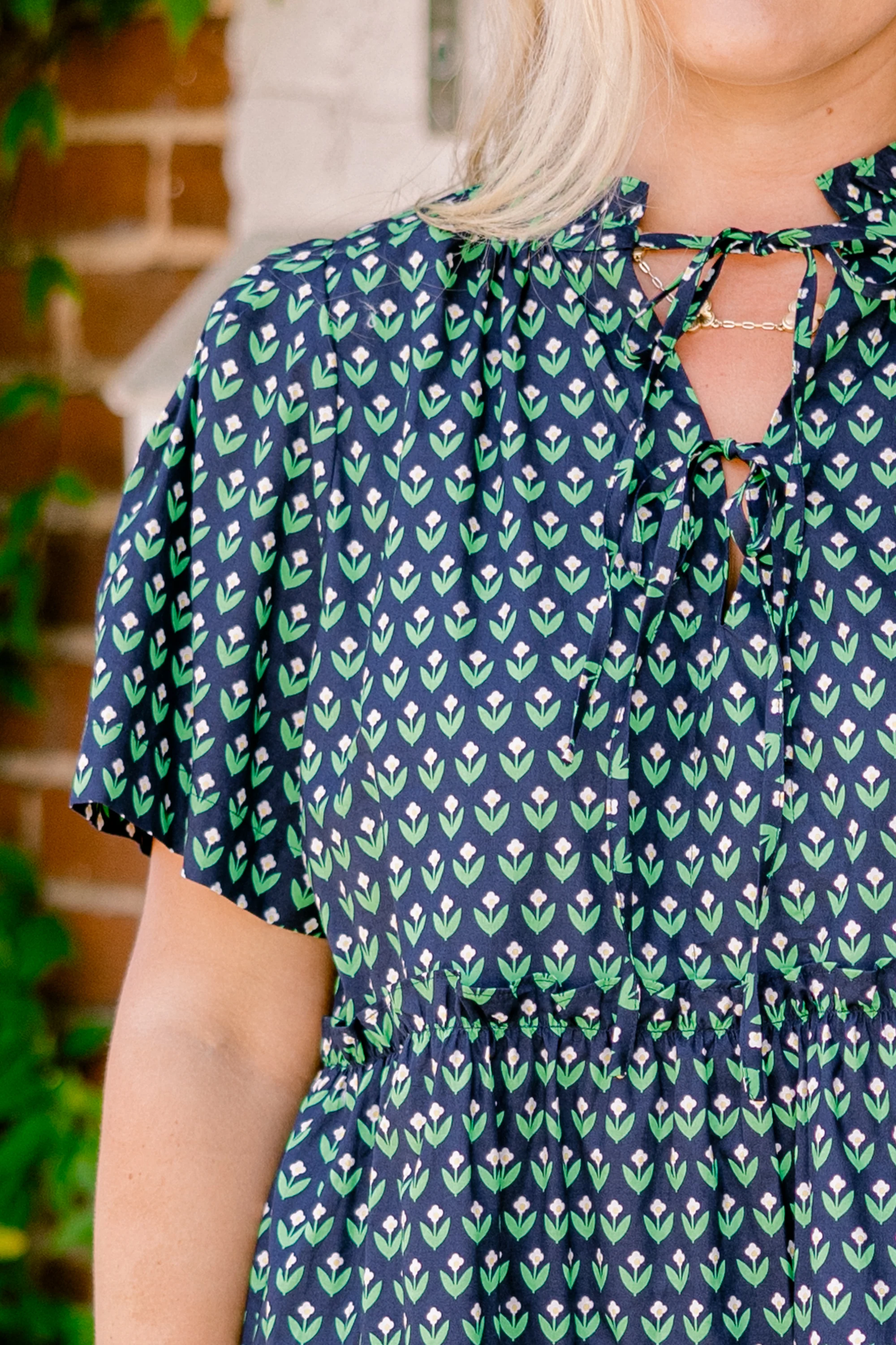 Distant Moon Dress, Navy Floral - Giverhouse