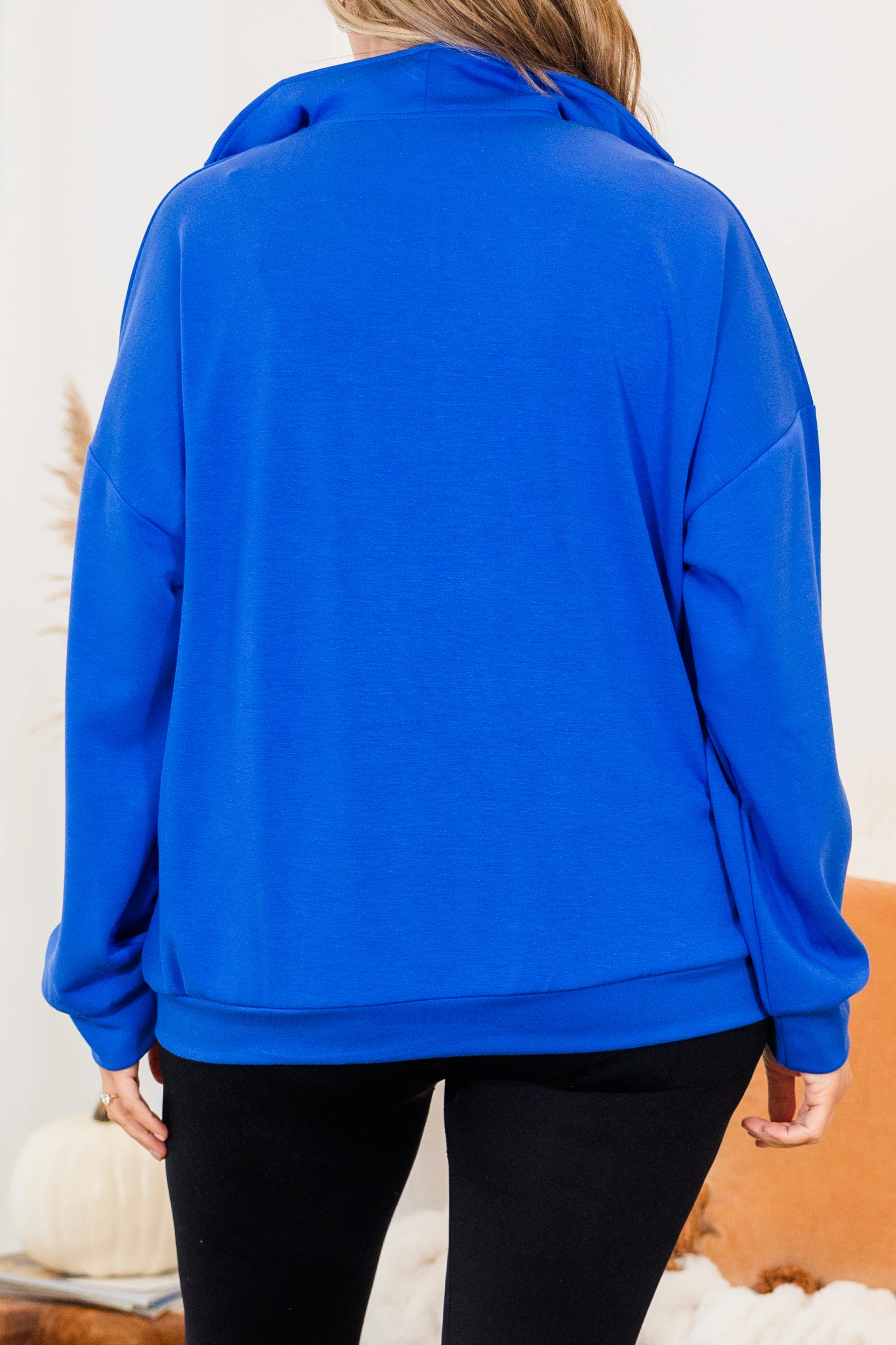 Sporty Chic Pullover, Blue - Giverhouse