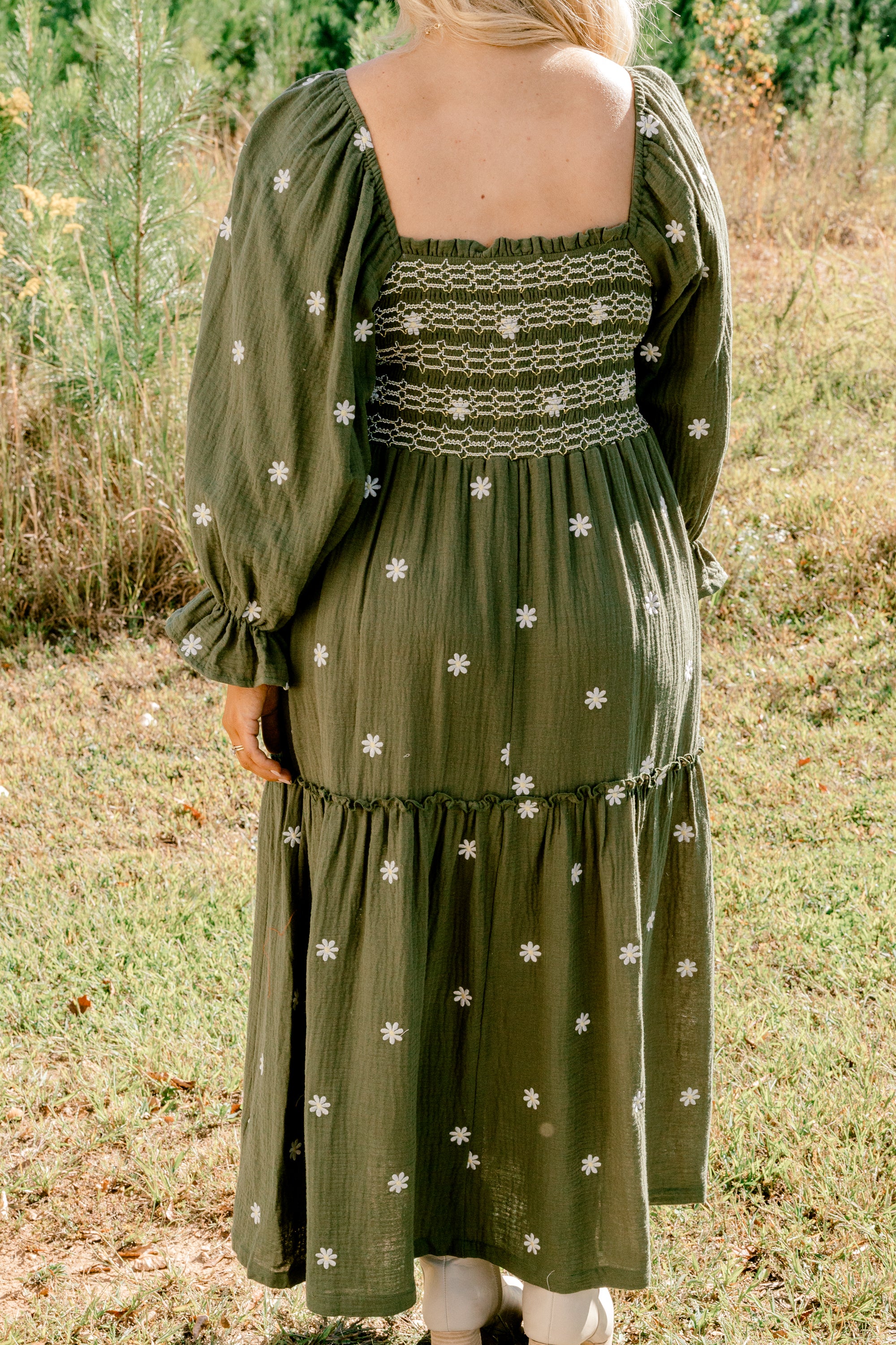 Wildflower Wonder Dress, Olive - Giverhouse