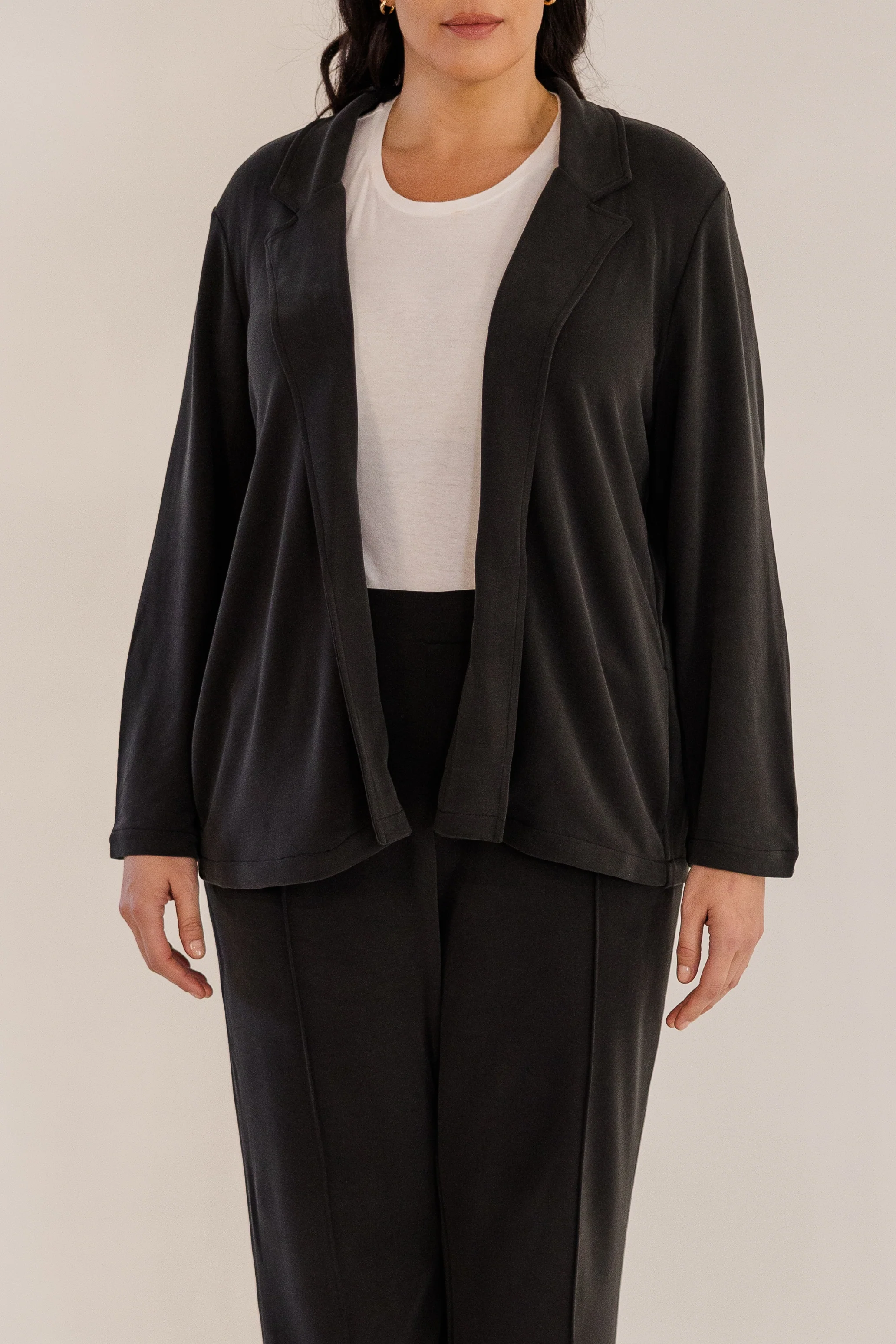 Bleecker Collar Knit Jacket, Black - Giverhouse