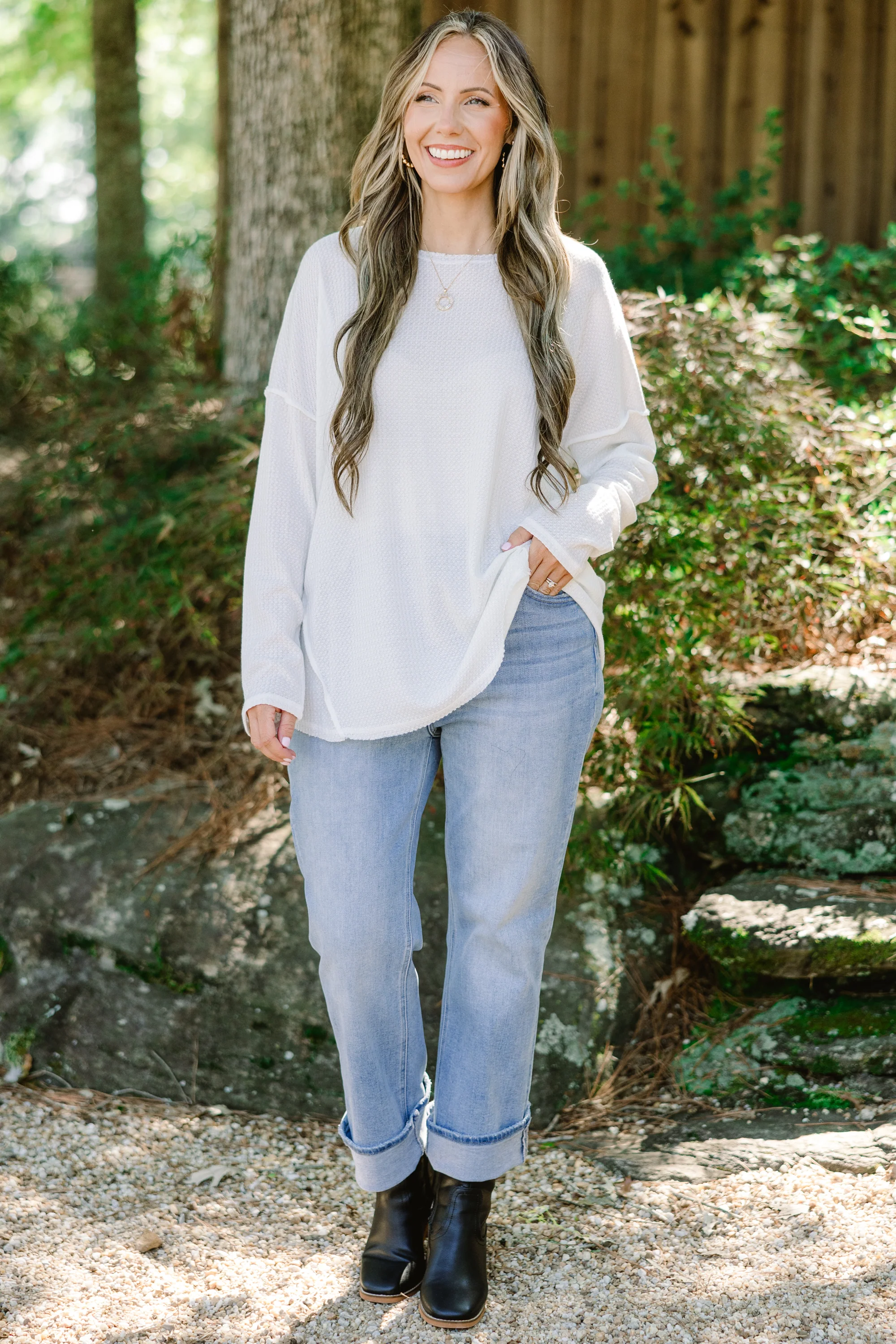 Can't Stop Love Top, Ivory - Giverhouse