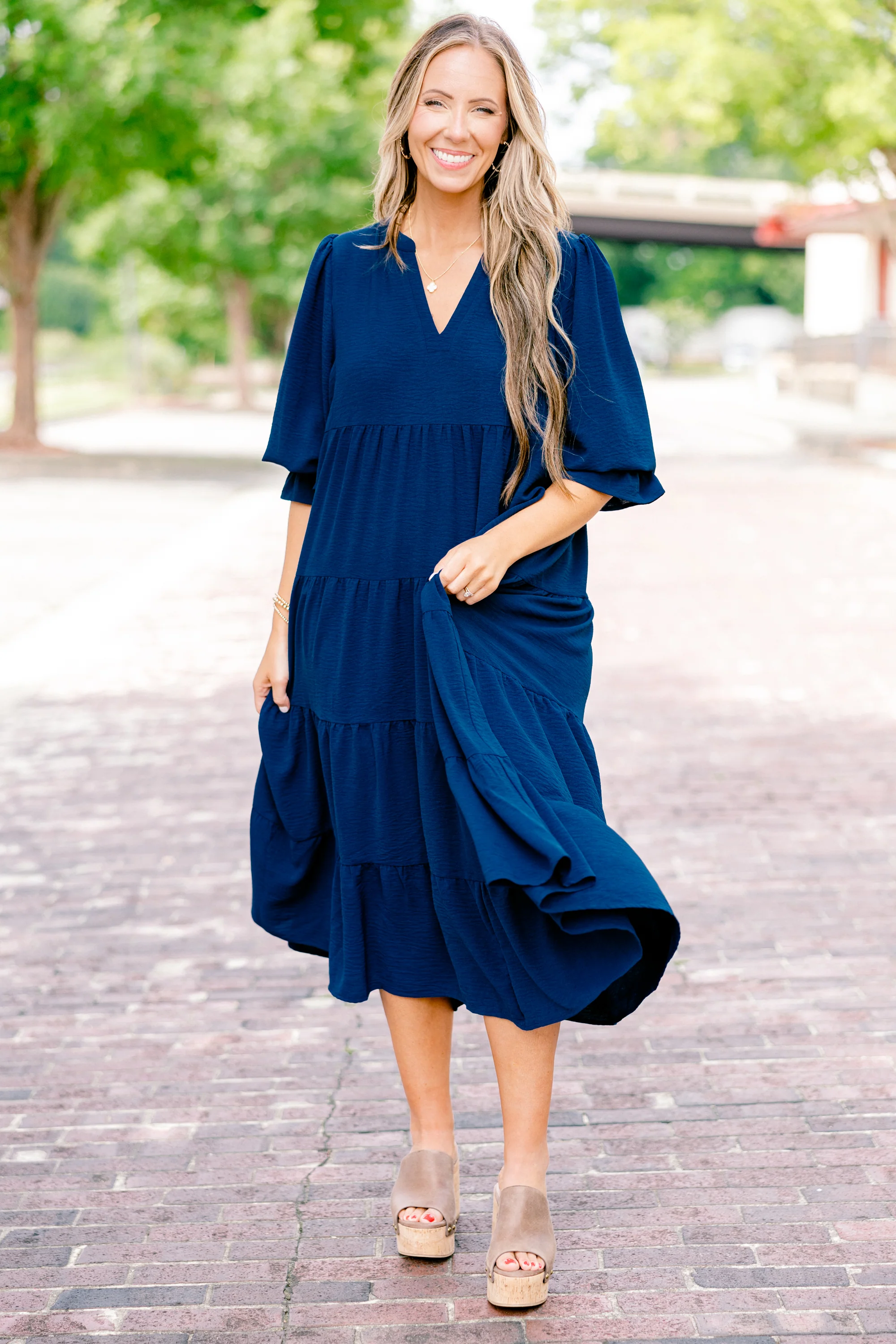 Simply The One Dress, Navy - Giverhouse