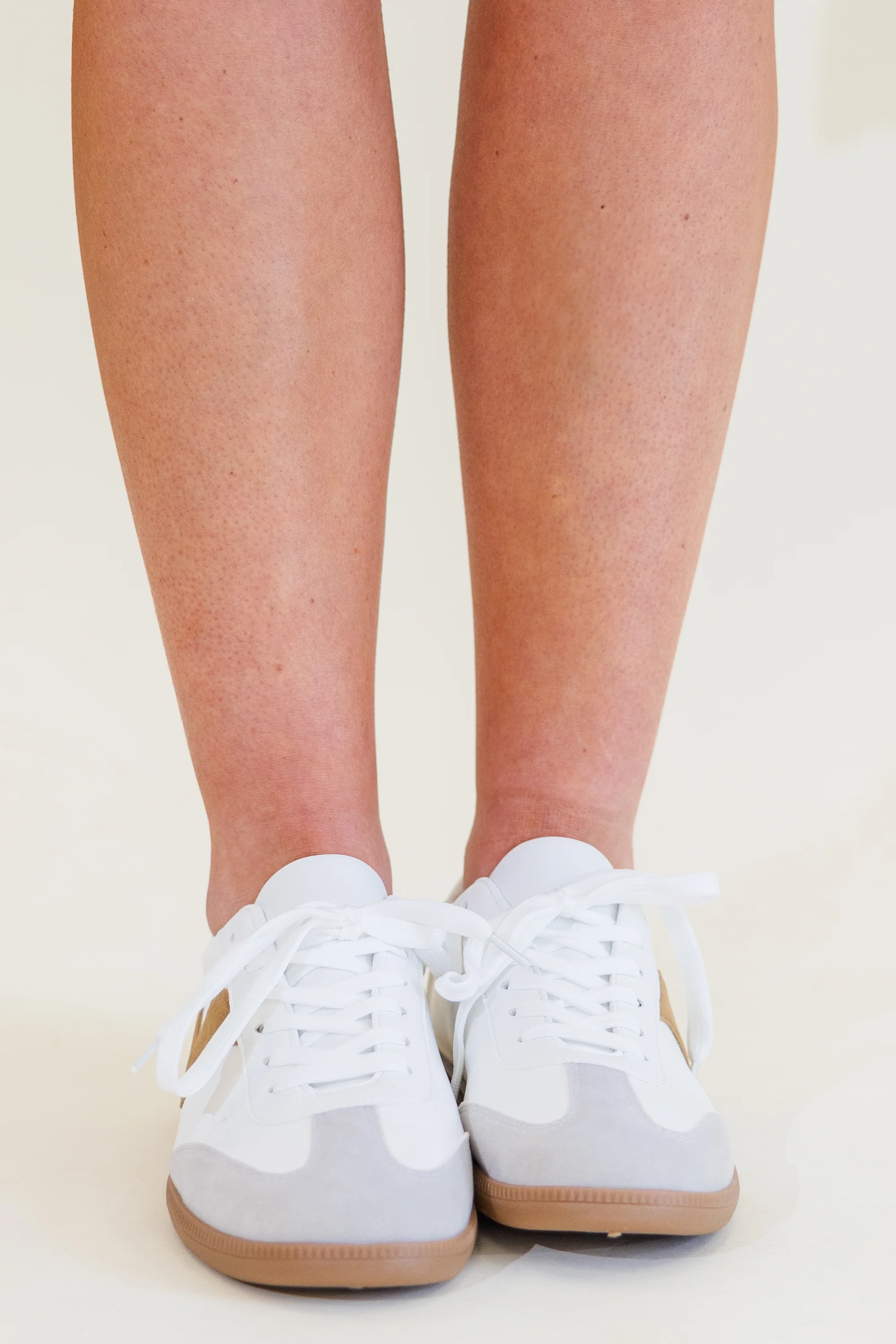 Meet Me In August Sneakers, White - Giverhouse