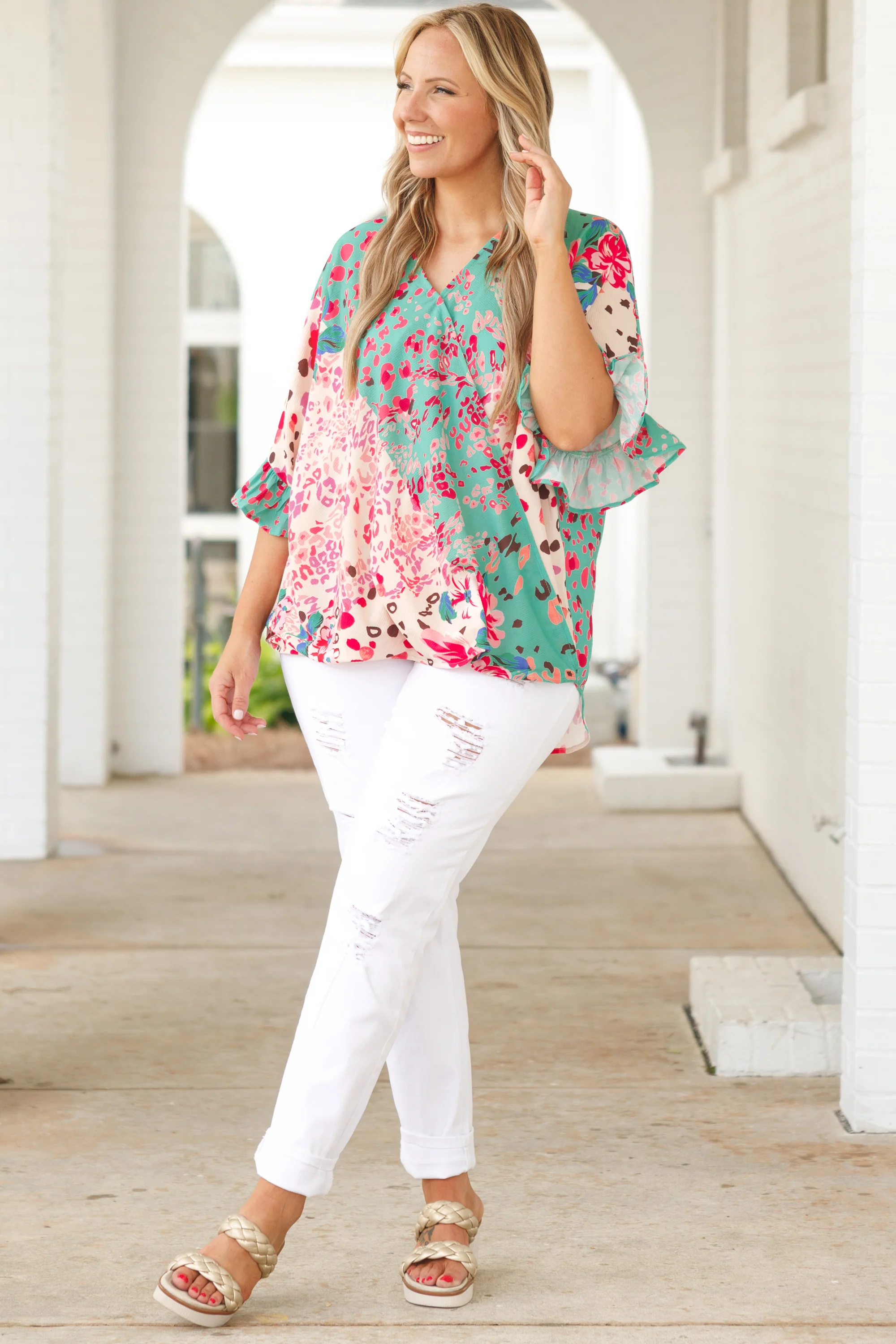 Bring It Around Town Jeans, White - Giverhouse