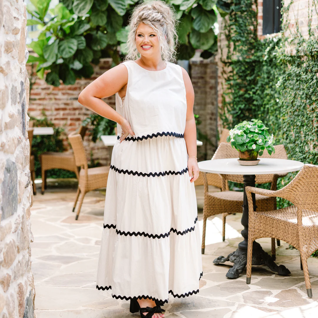 Shared Feelings Top, Oatmeal-Black - Giverhouse