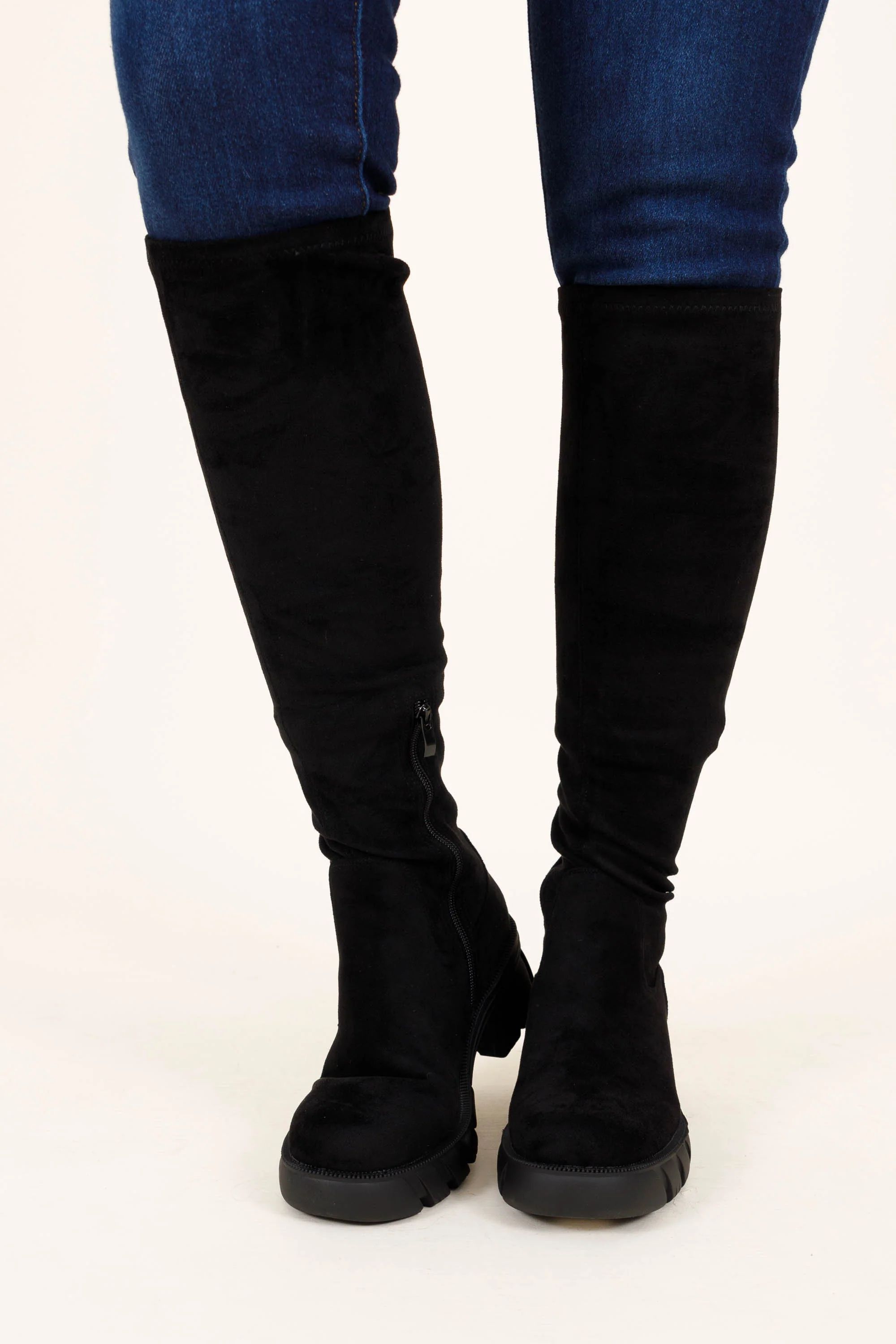 Kickin' Rocks Wide Calf Boots, Black - Giverhouse