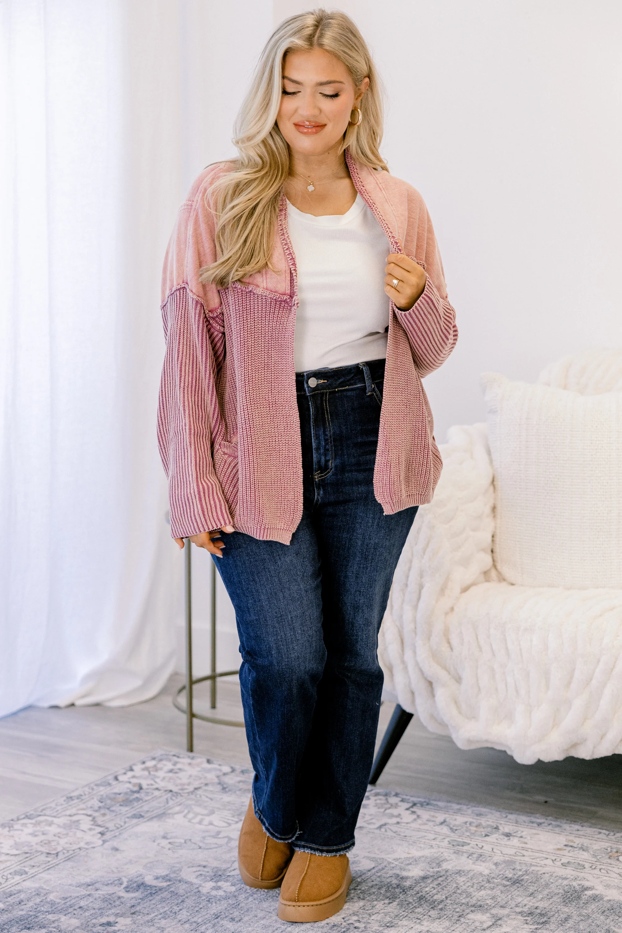 Times To Remember Cardigan, Wild Berry - Giverhouse