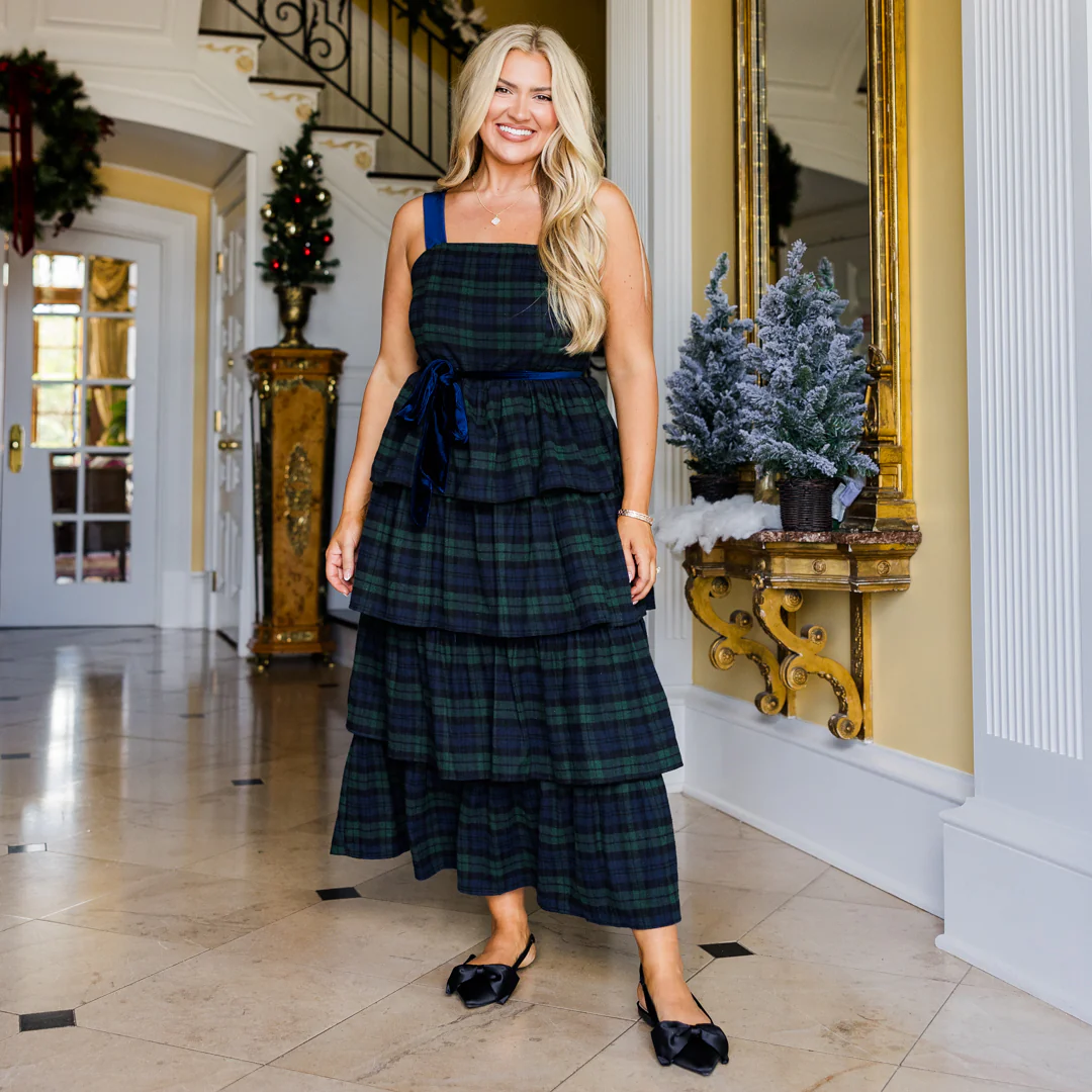 Glimpse of Grace Dress, Black Watch - Giverhouse