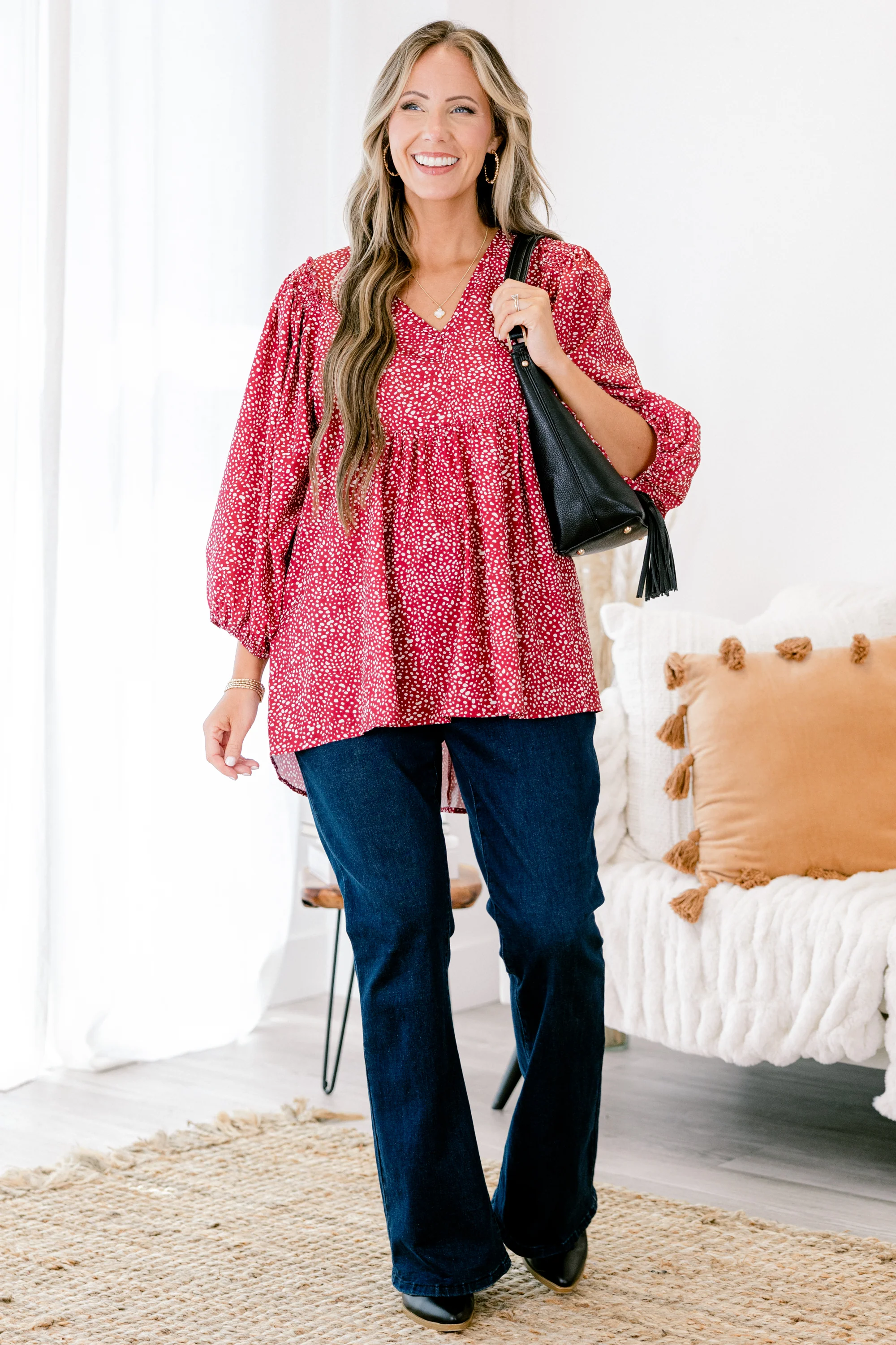 Looking For A Message Top, Red - Giverhouse