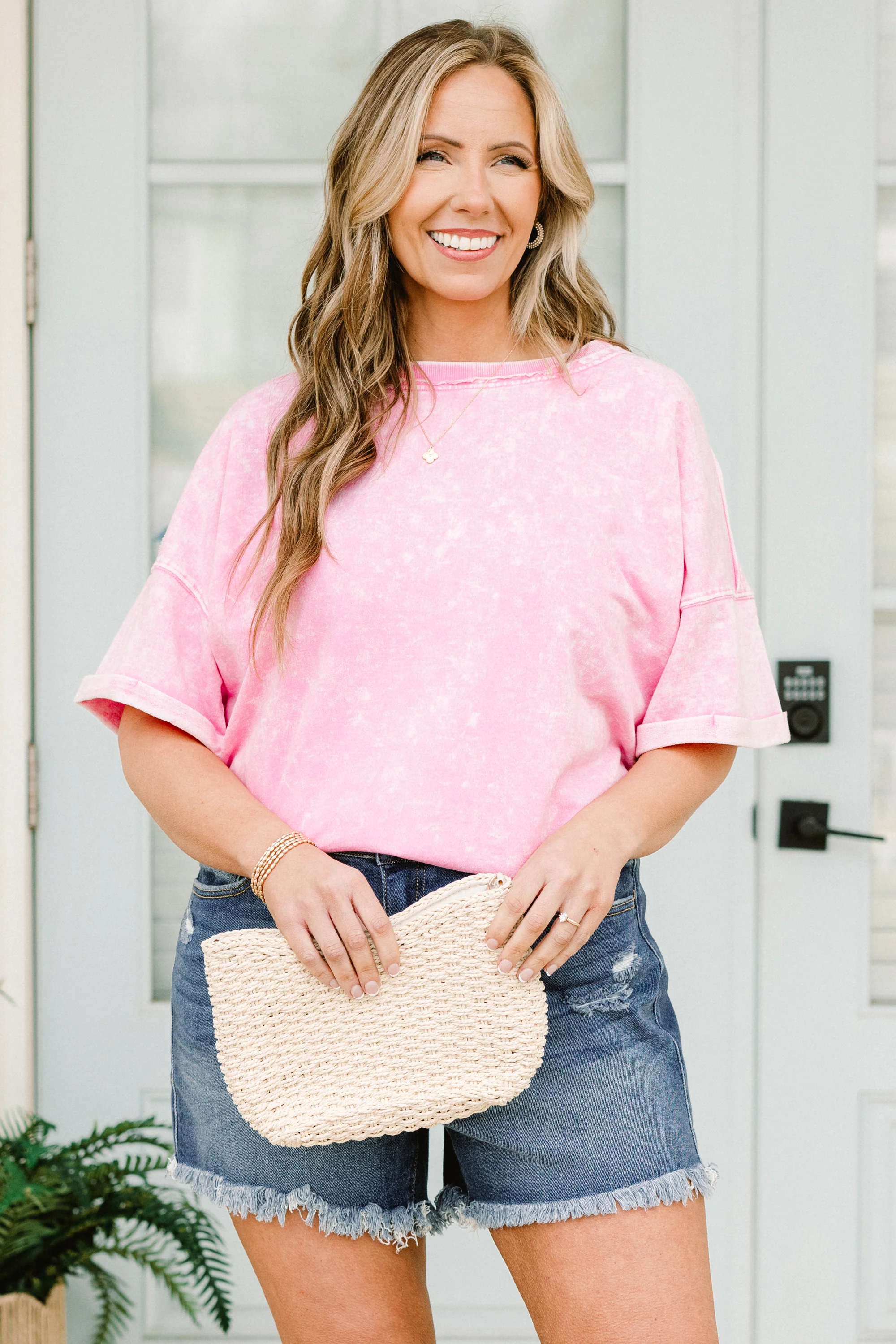 Can You Rock With Me Shorts, Dark Wash - Giverhouse