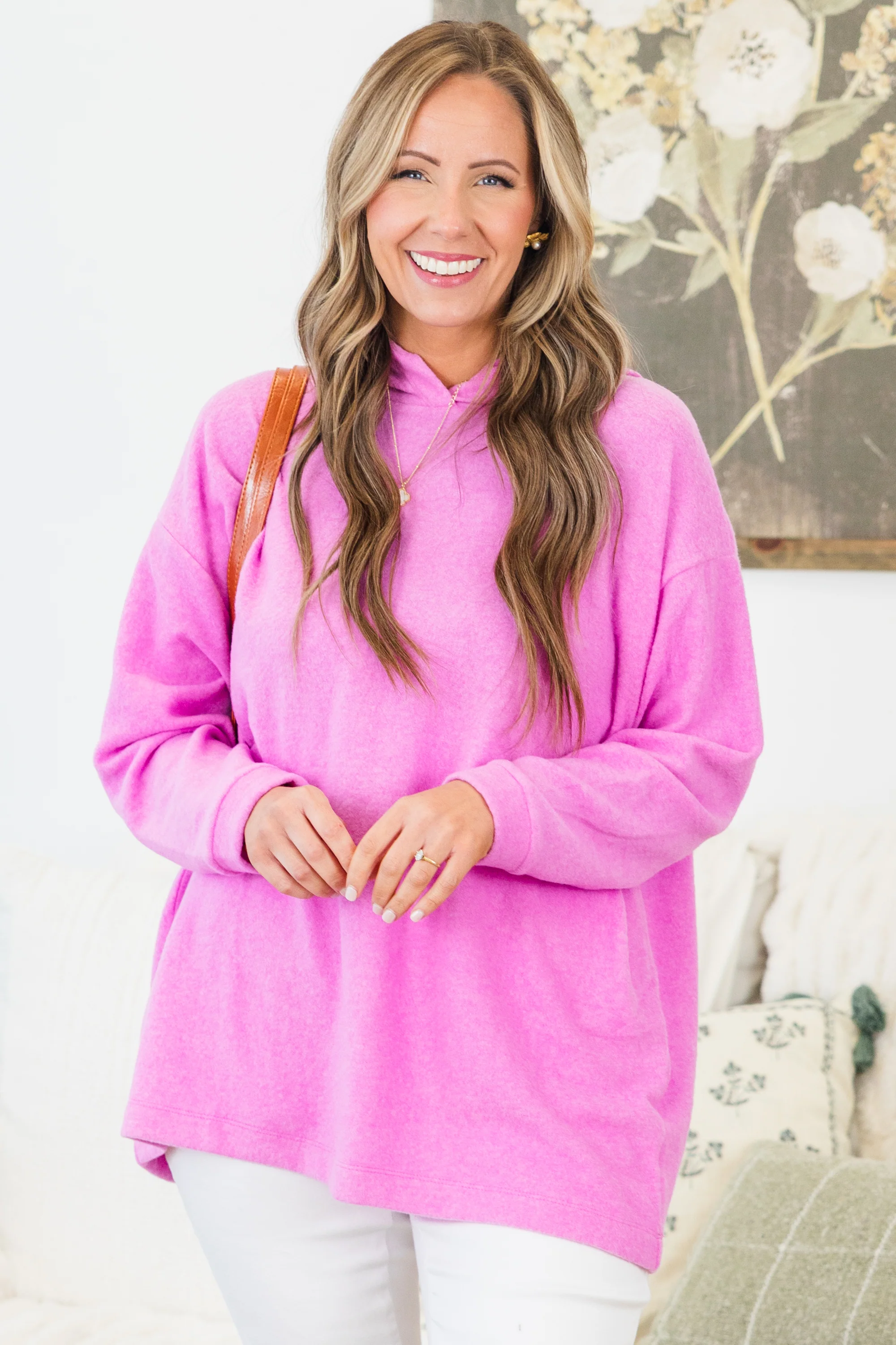 I Am On The Go Top, Bright Mauve - Giverhouse