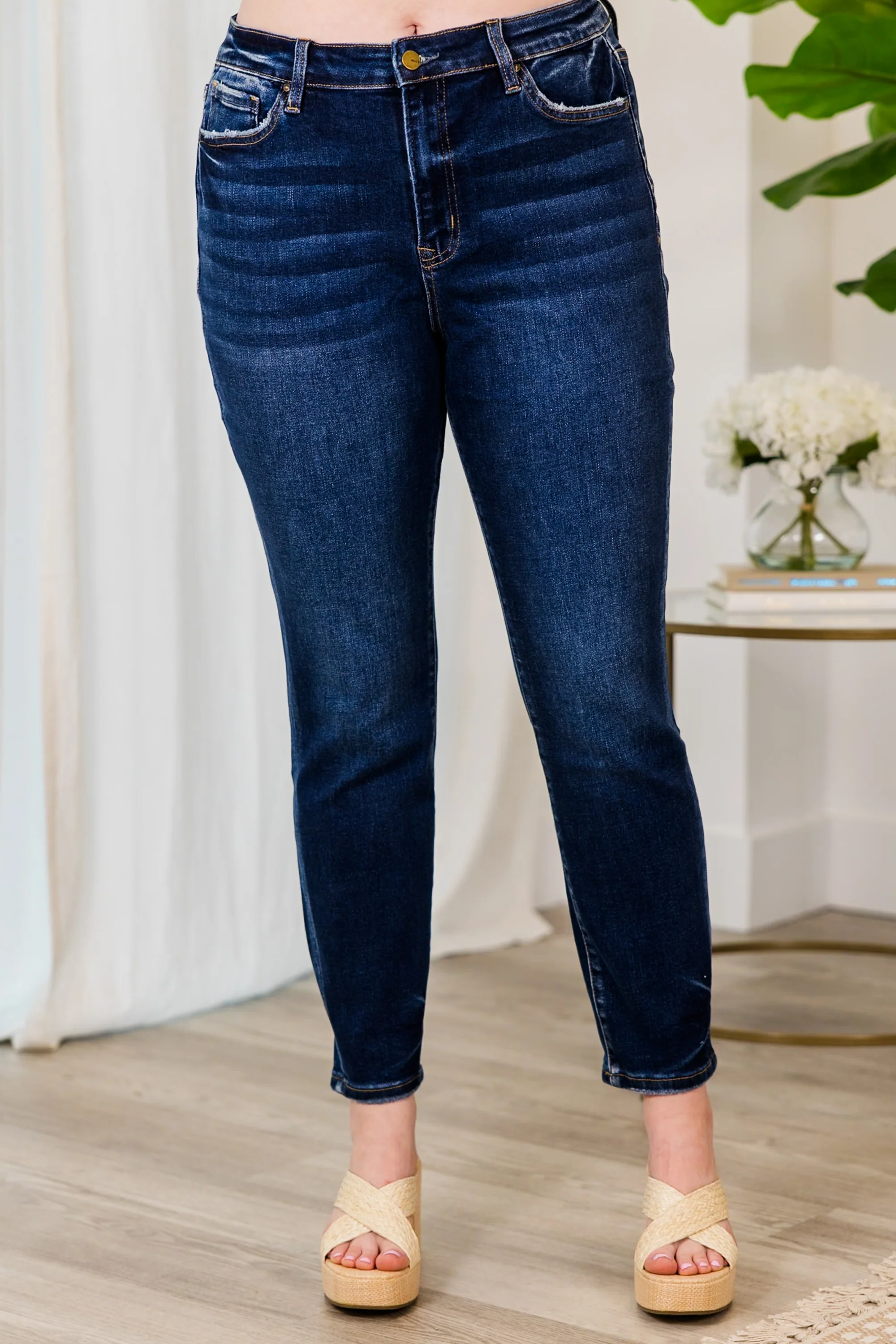 Time To Evolve Jeans, Dark Wash - Giverhouse