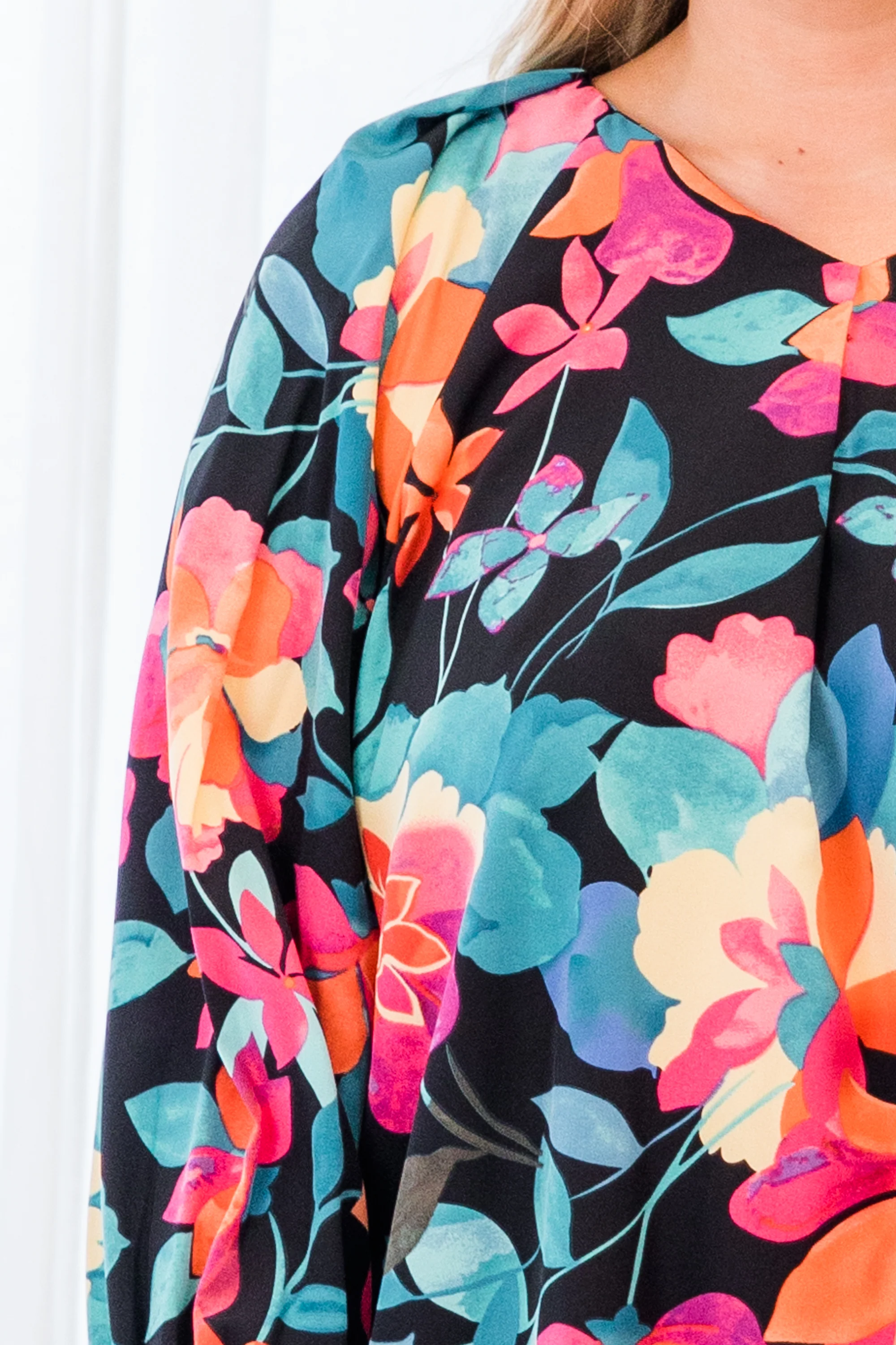 Southern Sweetness Top, Black-Multi - Giverhouse