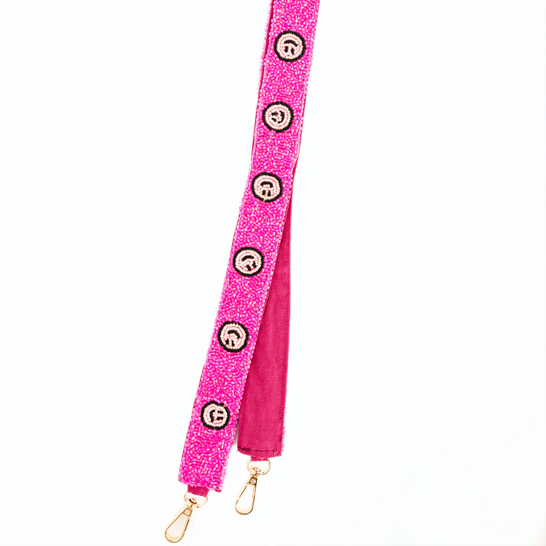 It's All Smiles Beaded Strap, Pink - Giverhouse