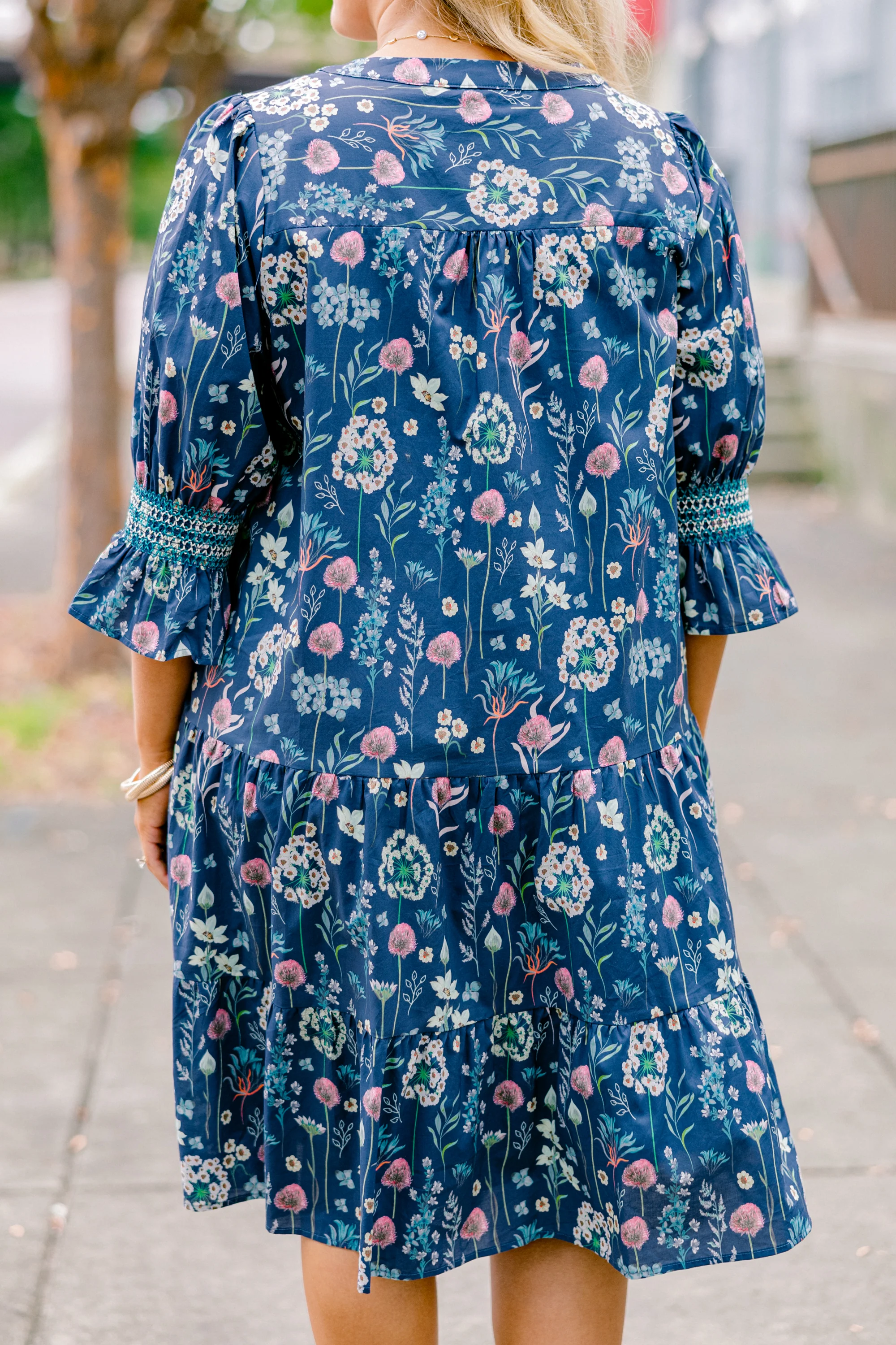 Sands Of Life Dress, Blue Floral - Giverhouse
