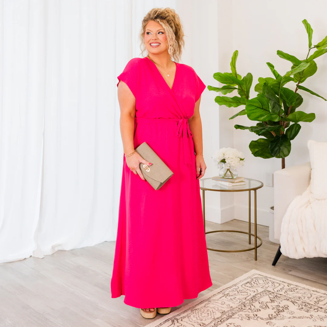 More Good Days Dress, Hot Pink - Giverhouse