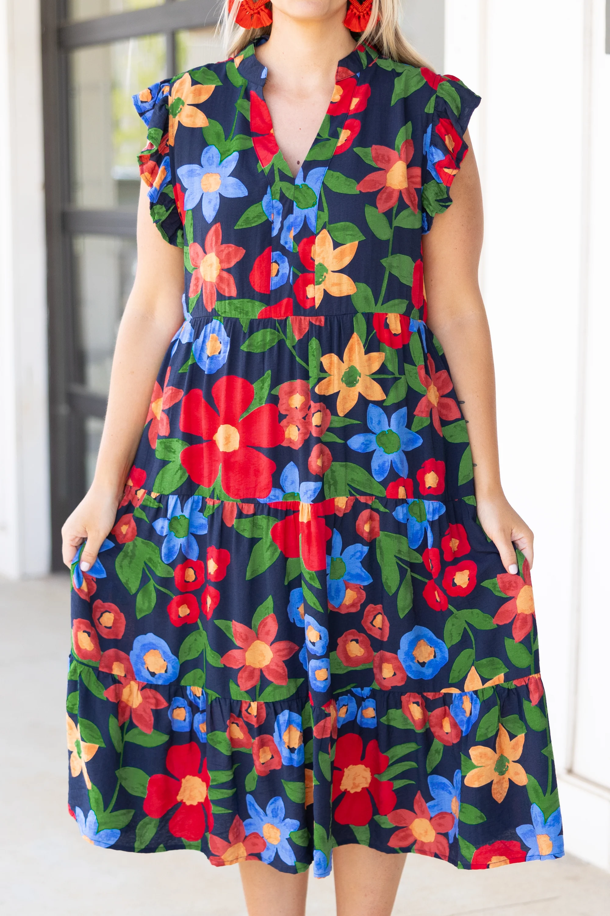 Take Me To Mexico Dress, Navy - Giverhouse