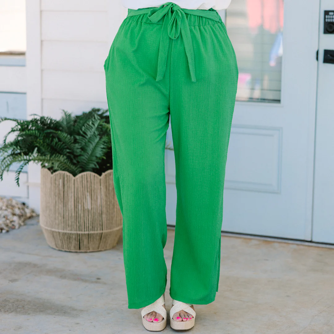 Dancing With Myself Pants, Green - Giverhouse