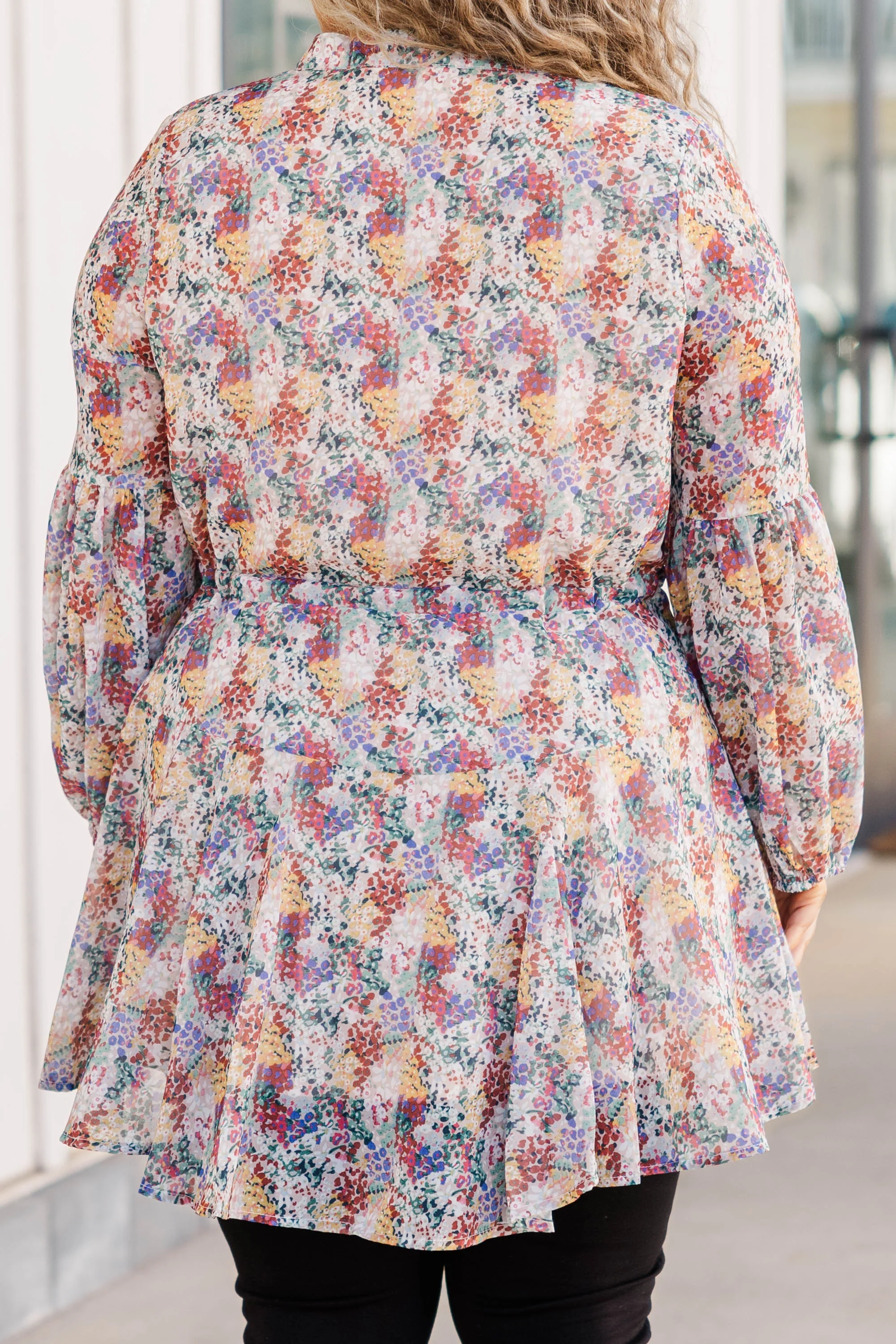 Breath Of Fresh Flare Tunic, Tan - Giverhouse