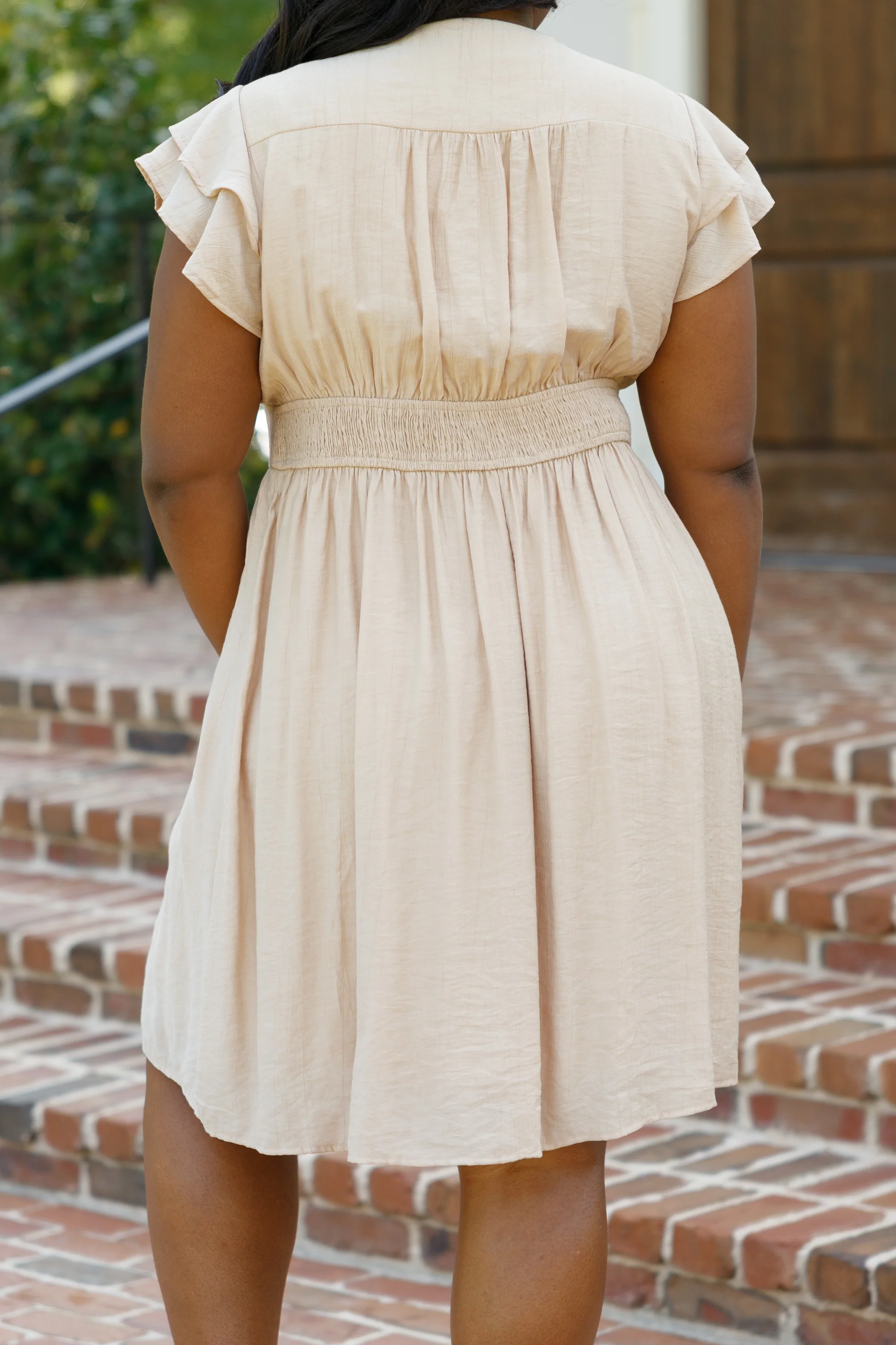 Nights Together Dress, Taupe - Giverhouse