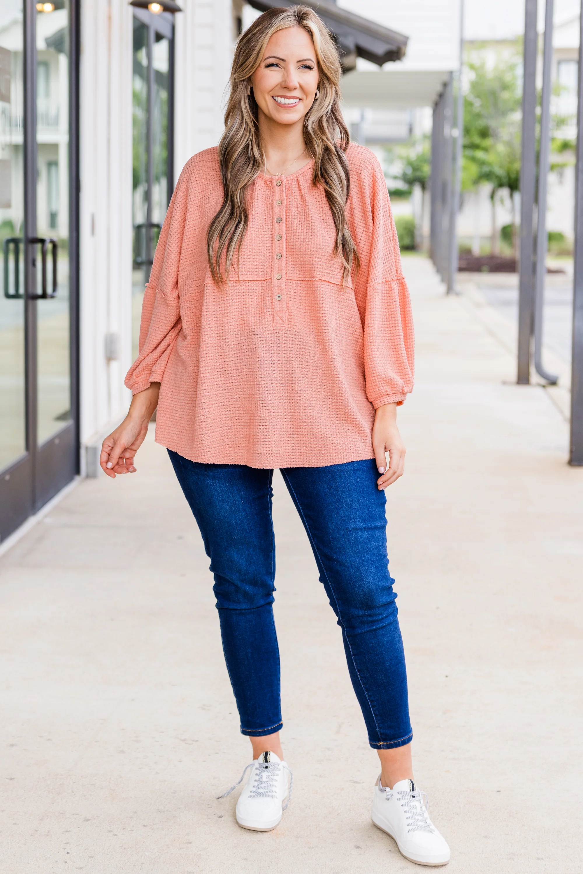 Eternal Embrace Top, Peach - Giverhouse