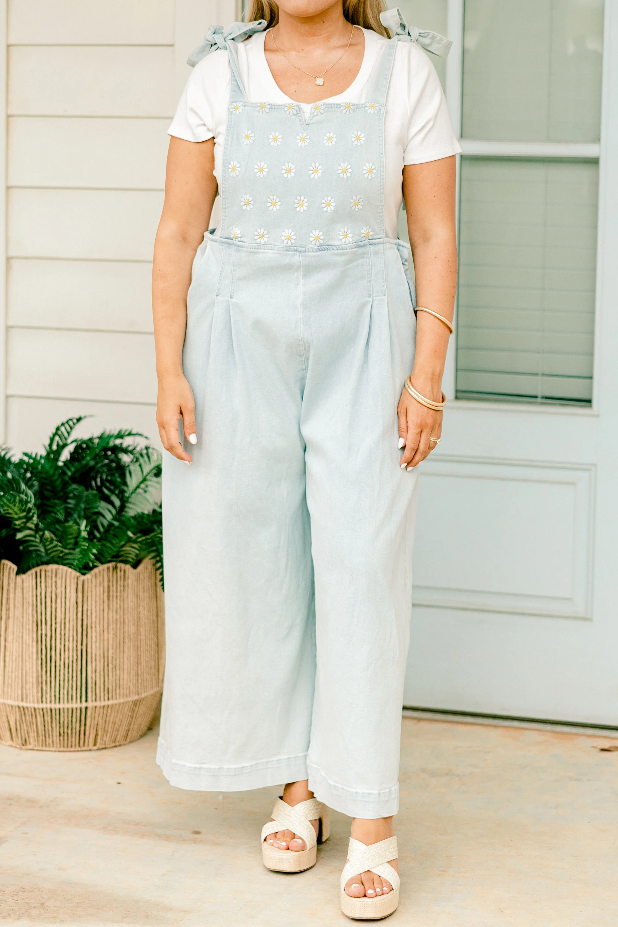 Best Foot Forward Jumpsuit, Light Wash - Giverhouse