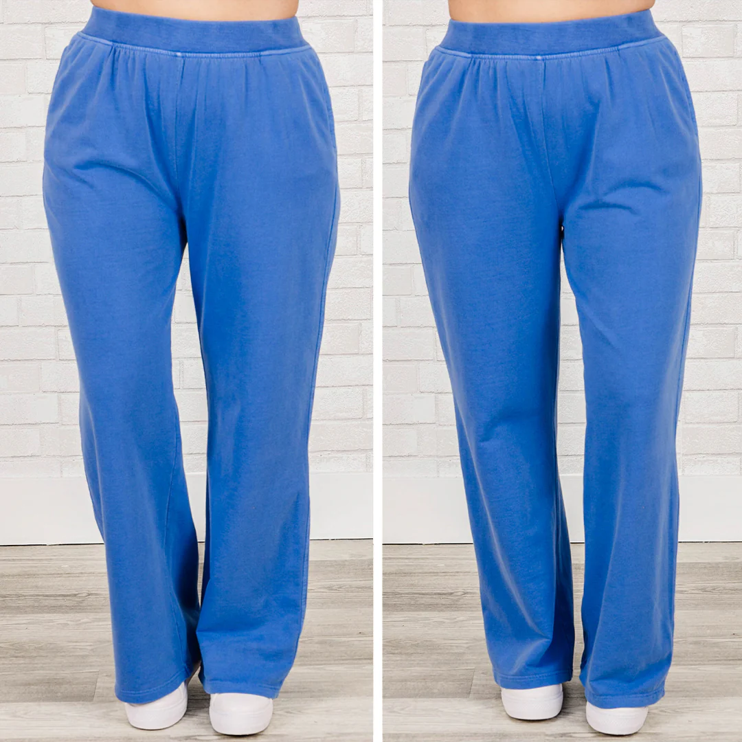 Keeping It Simple Pants, Bright Blue - Giverhouse
