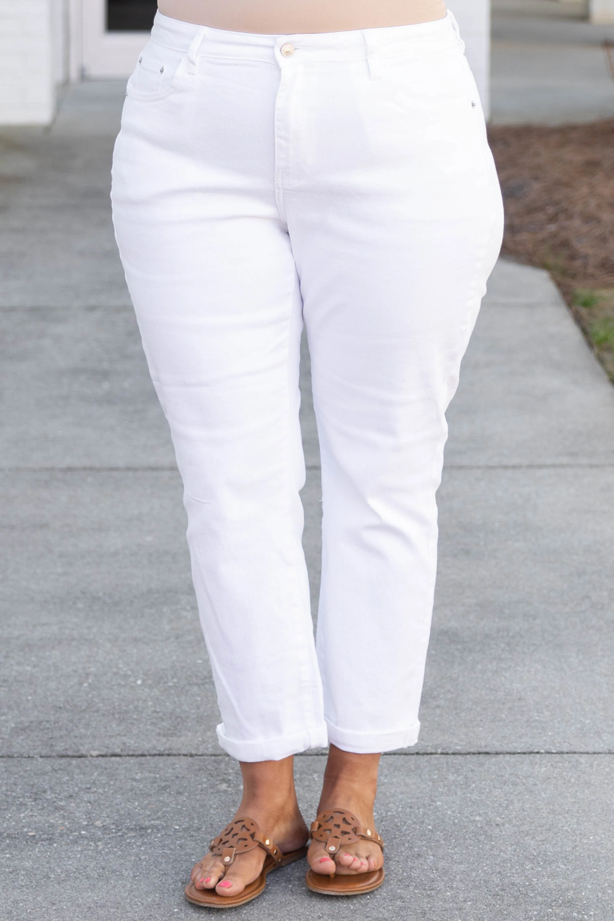 Always Loving Mom Jeans, White - Giverhouse