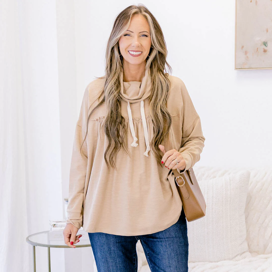 Offer The World Hoodie, Sand - Giverhouse