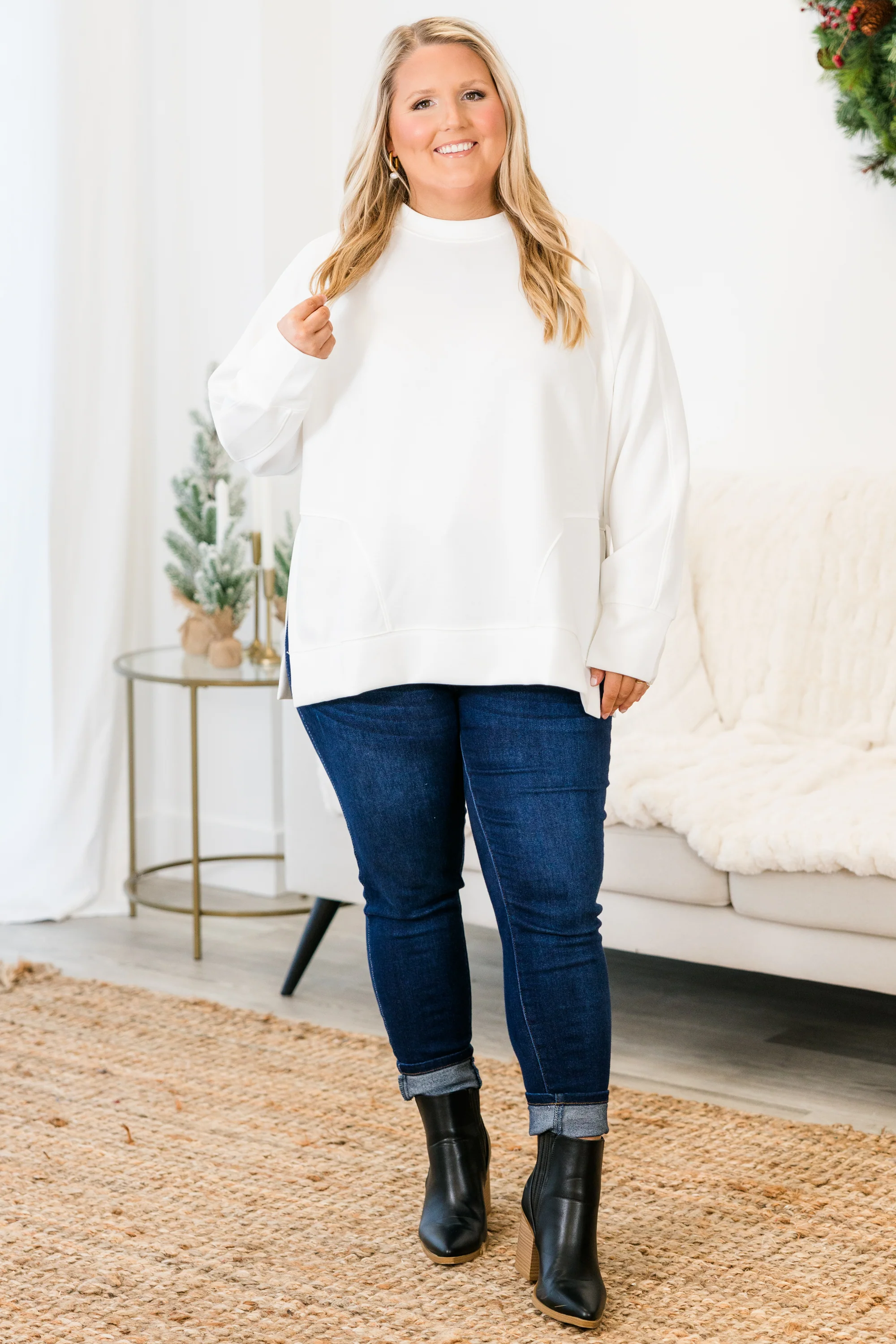 Feels So Sweet Pullover, Ivory - Giverhouse