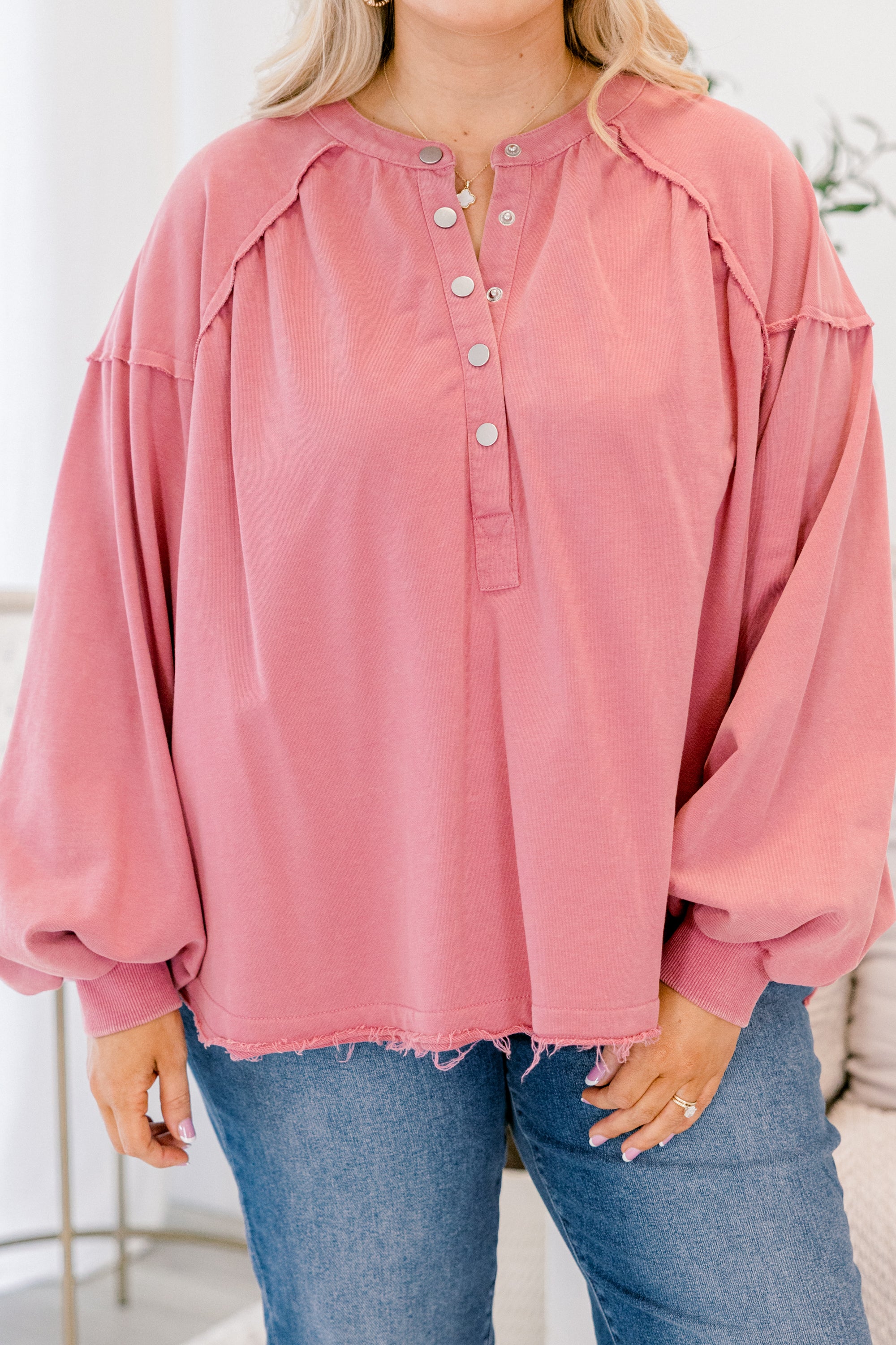 Crimson Sunset Pullover, Mauve Pink - Giverhouse