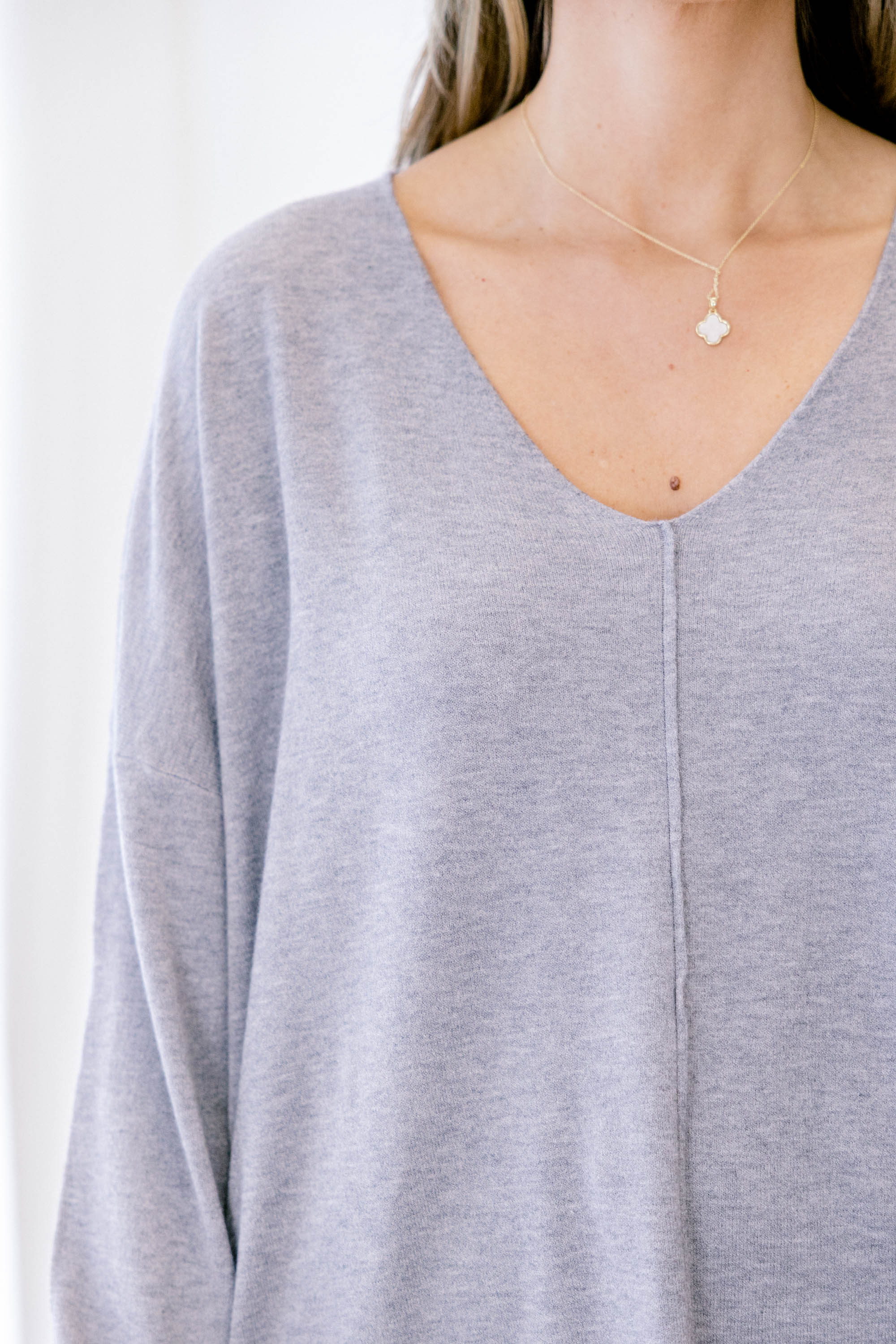 Miss Me Sweater, Heather Grey - Giverhouse