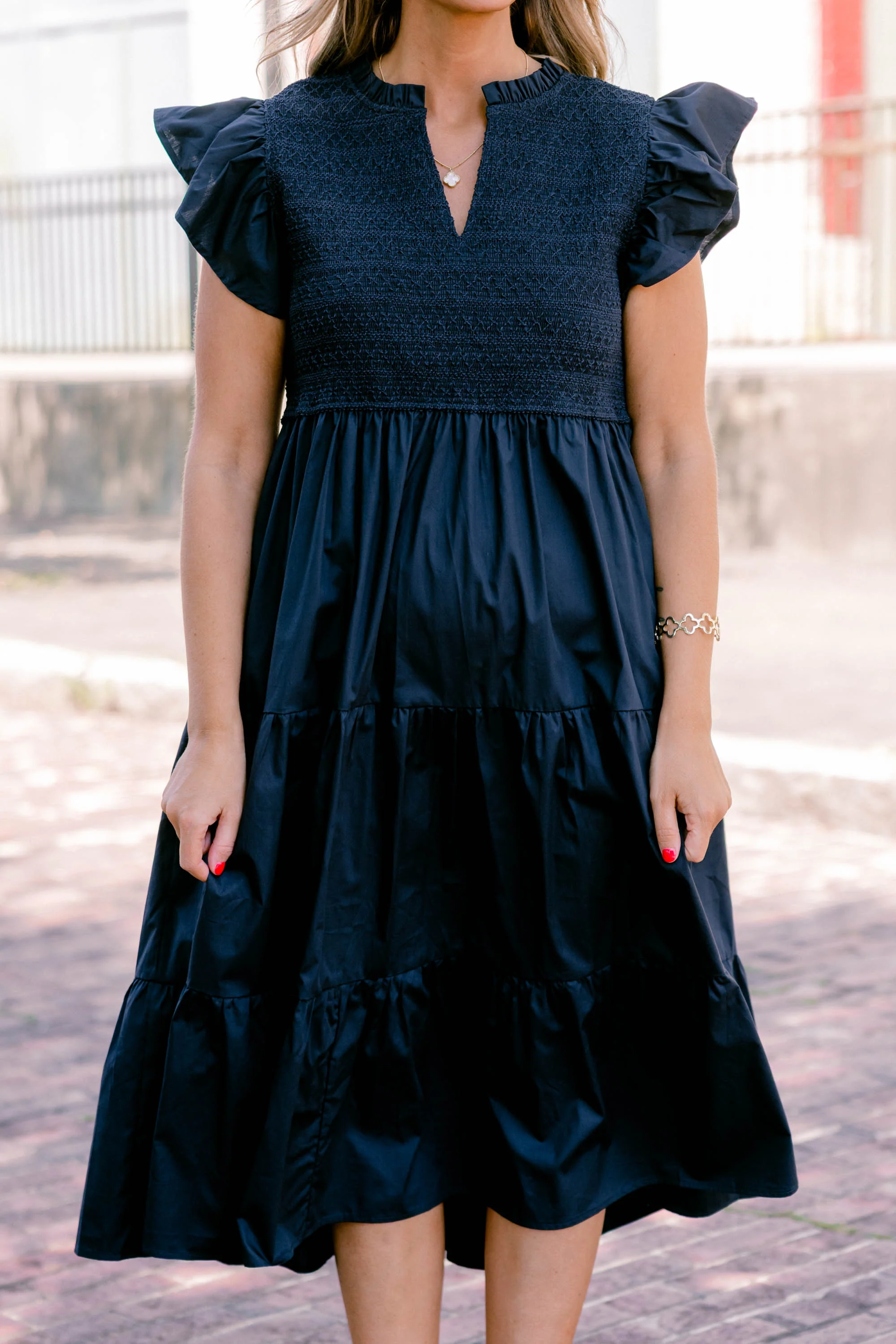 Where Our Story Begins Dress, Navy - Giverhouse