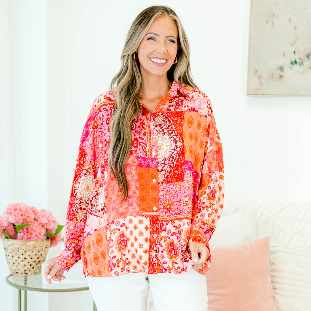 Simple Thinking Top, Patch Print - Giverhouse