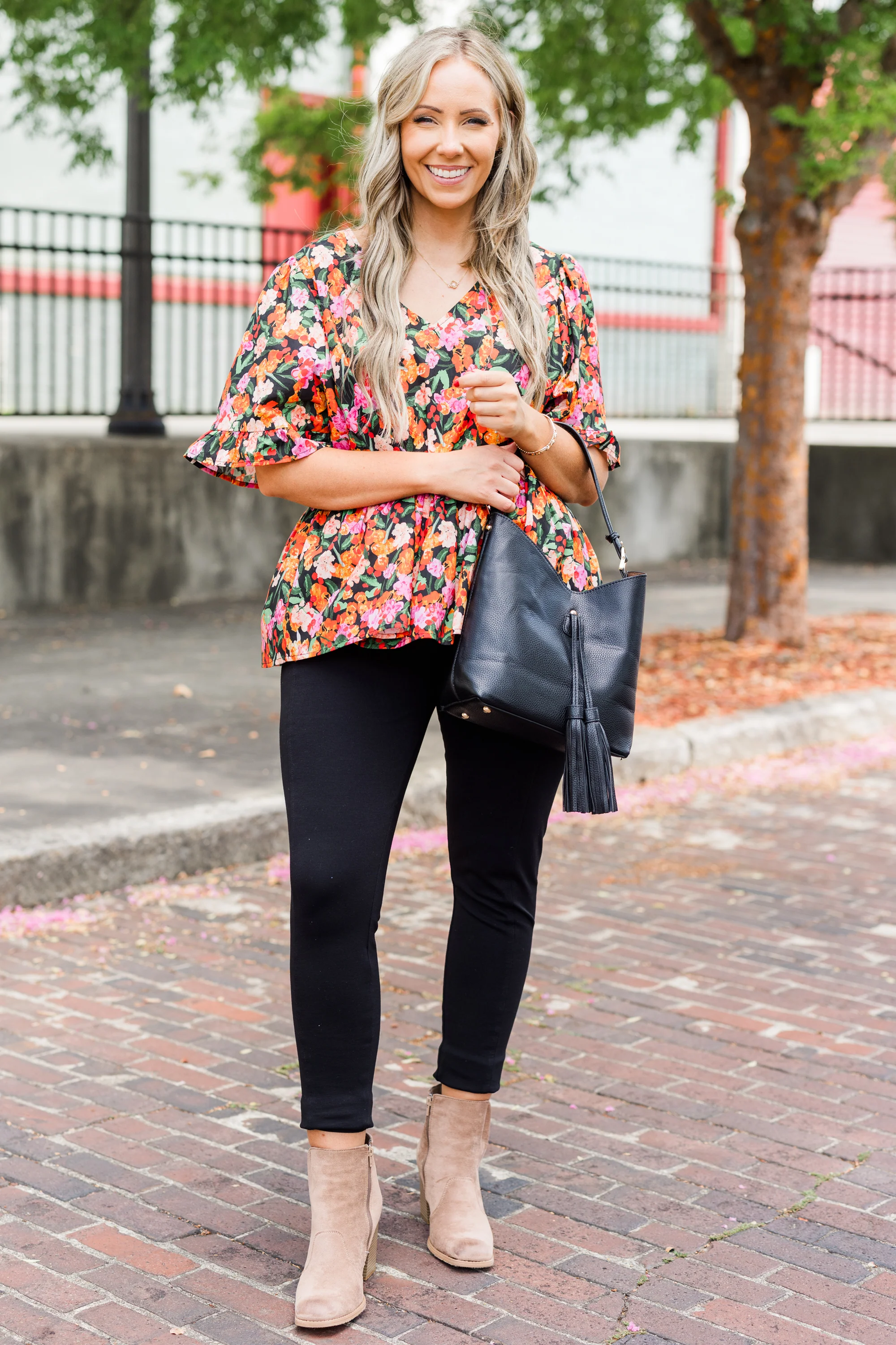 Coastal Garden Top, Black - Giverhouse