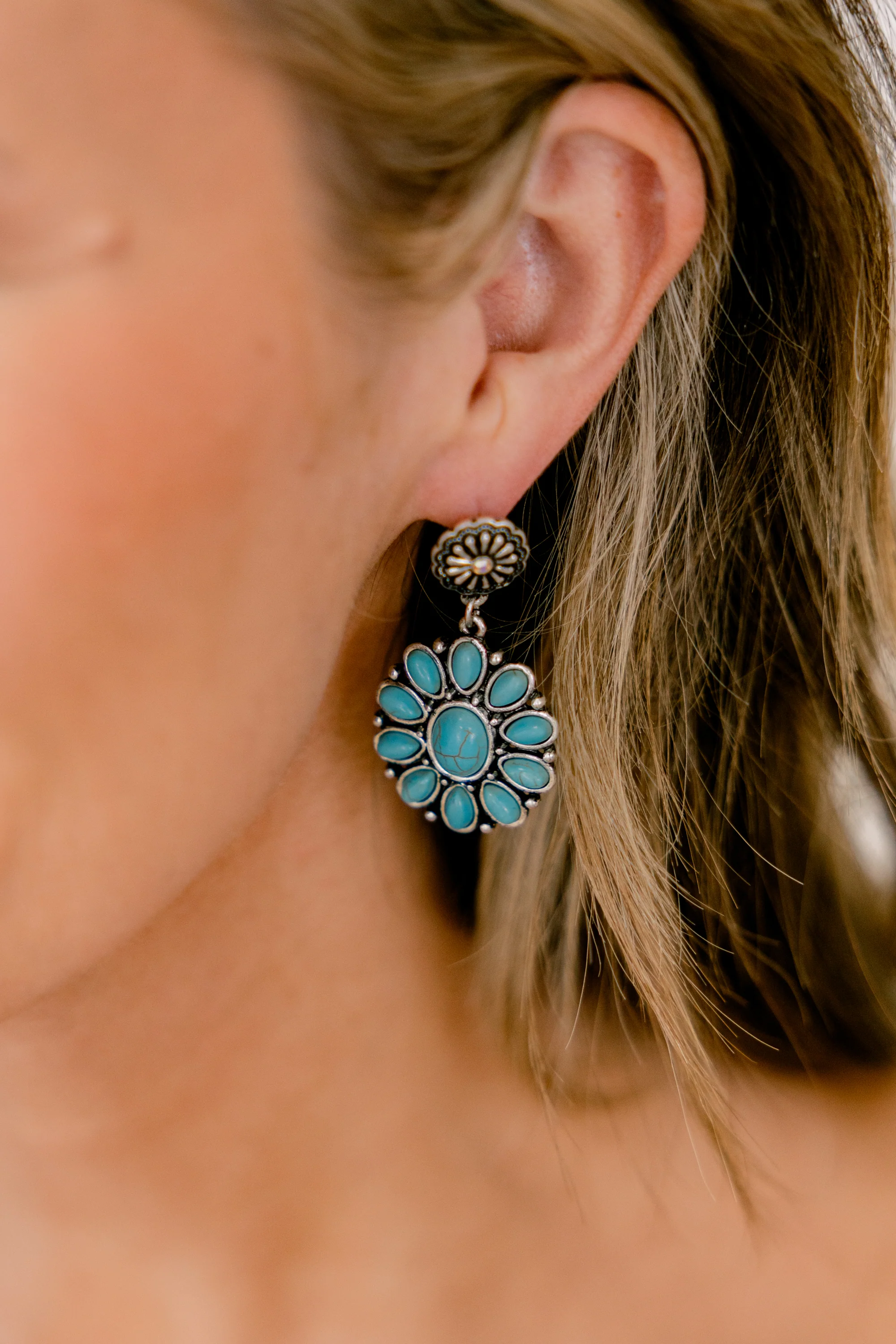 Spur of the Moment Earrings, Turquoise - Giverhouse