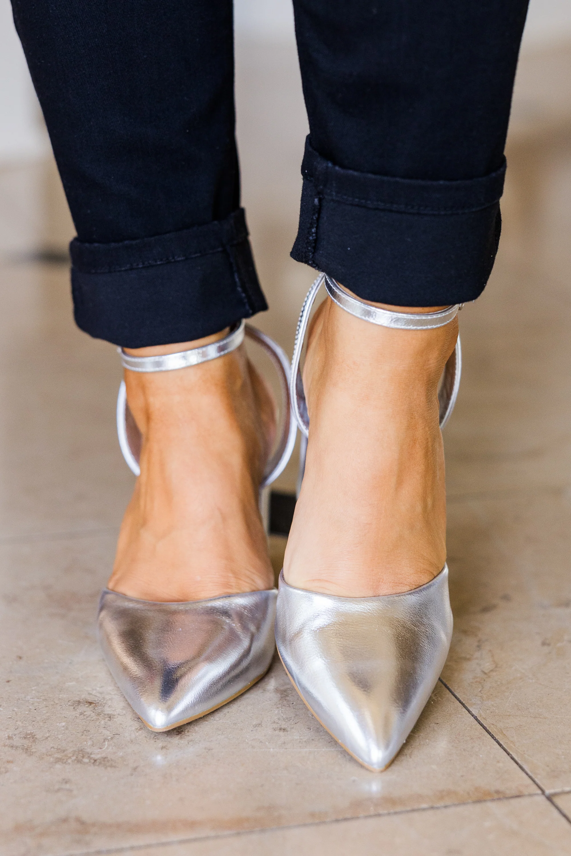 Look Impressed Heels, Silver - Giverhouse