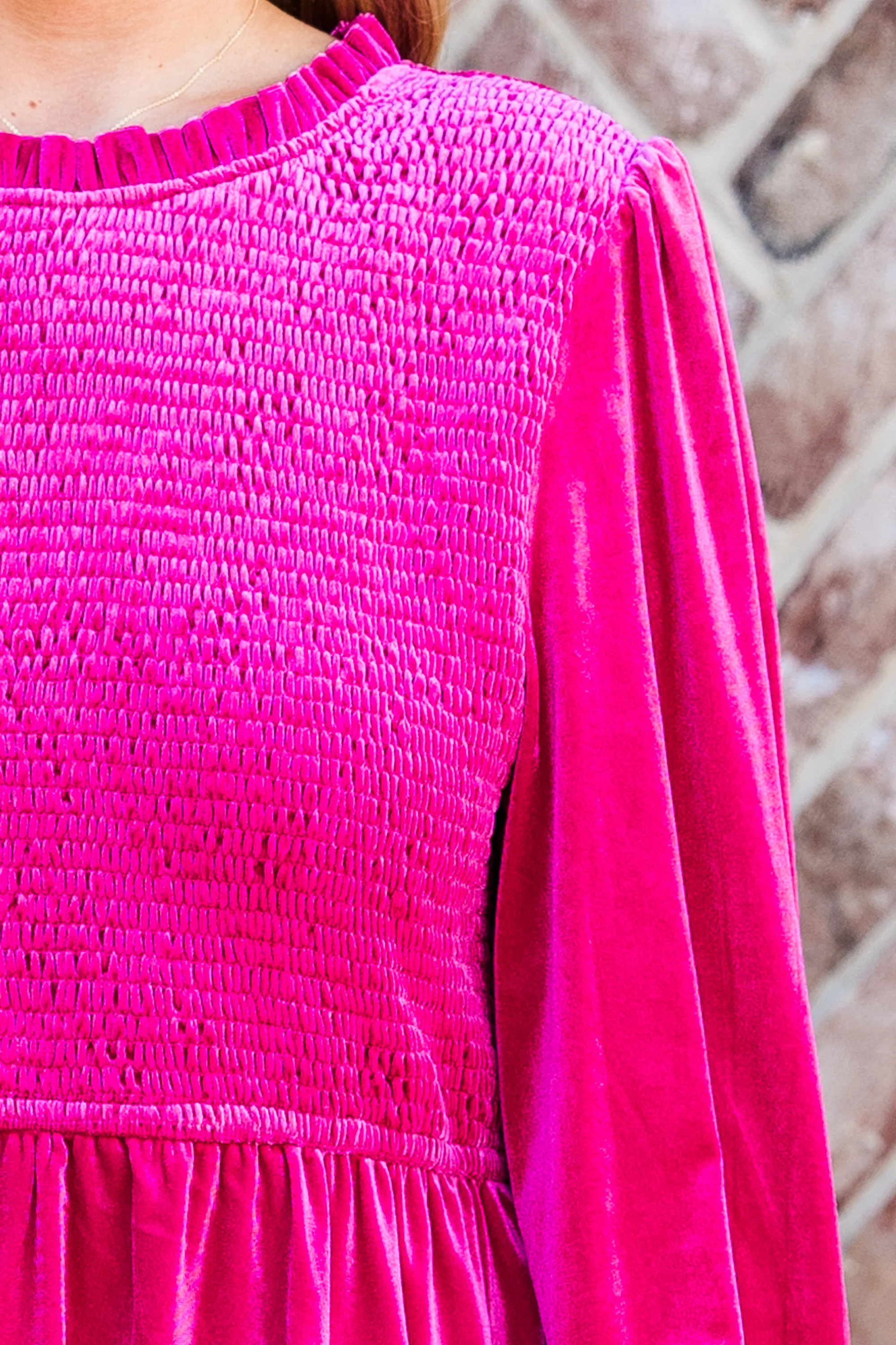 Take All The Time Dress, Magenta - Giverhouse