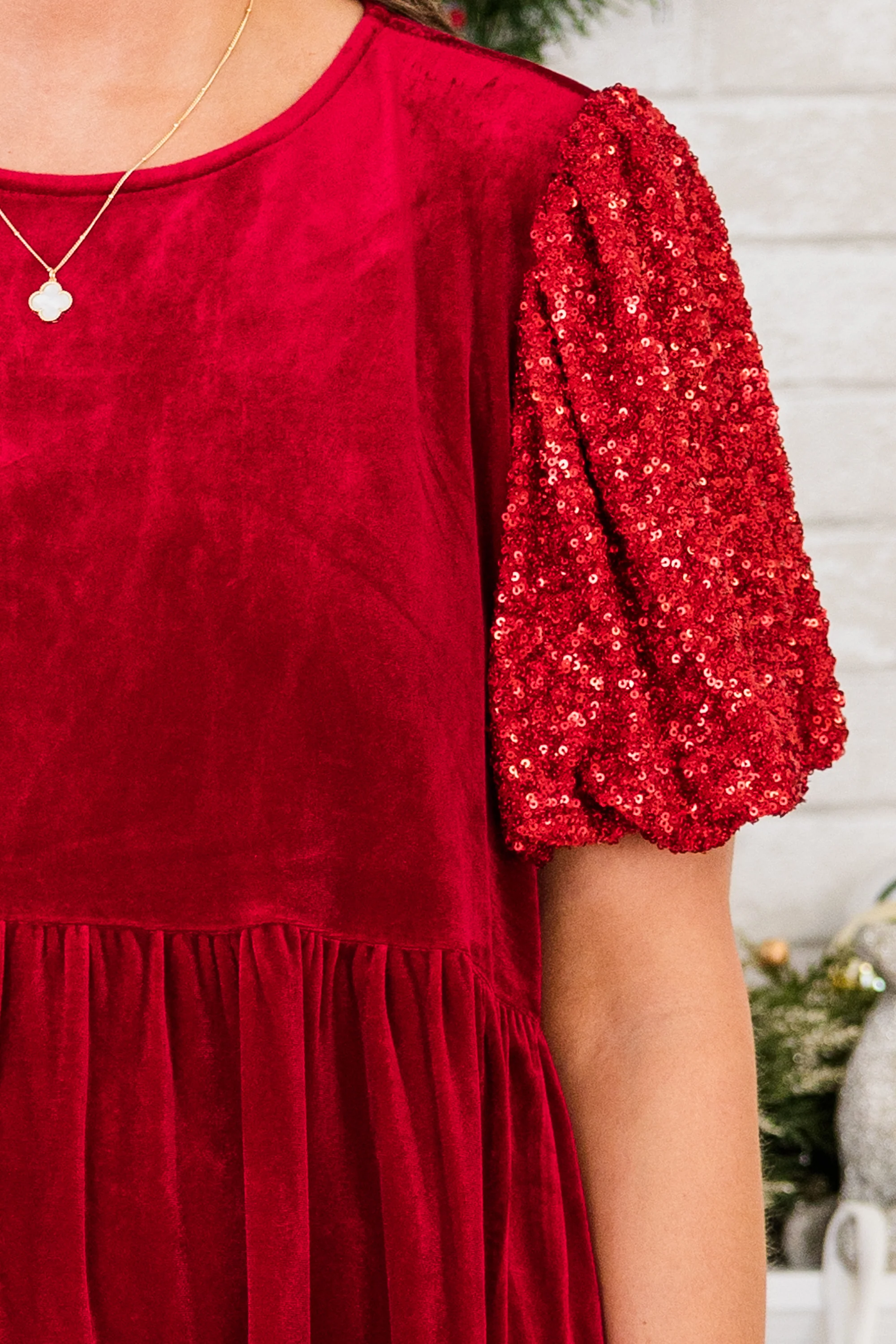 Eclipse Beauty Dress, Red - Giverhouse