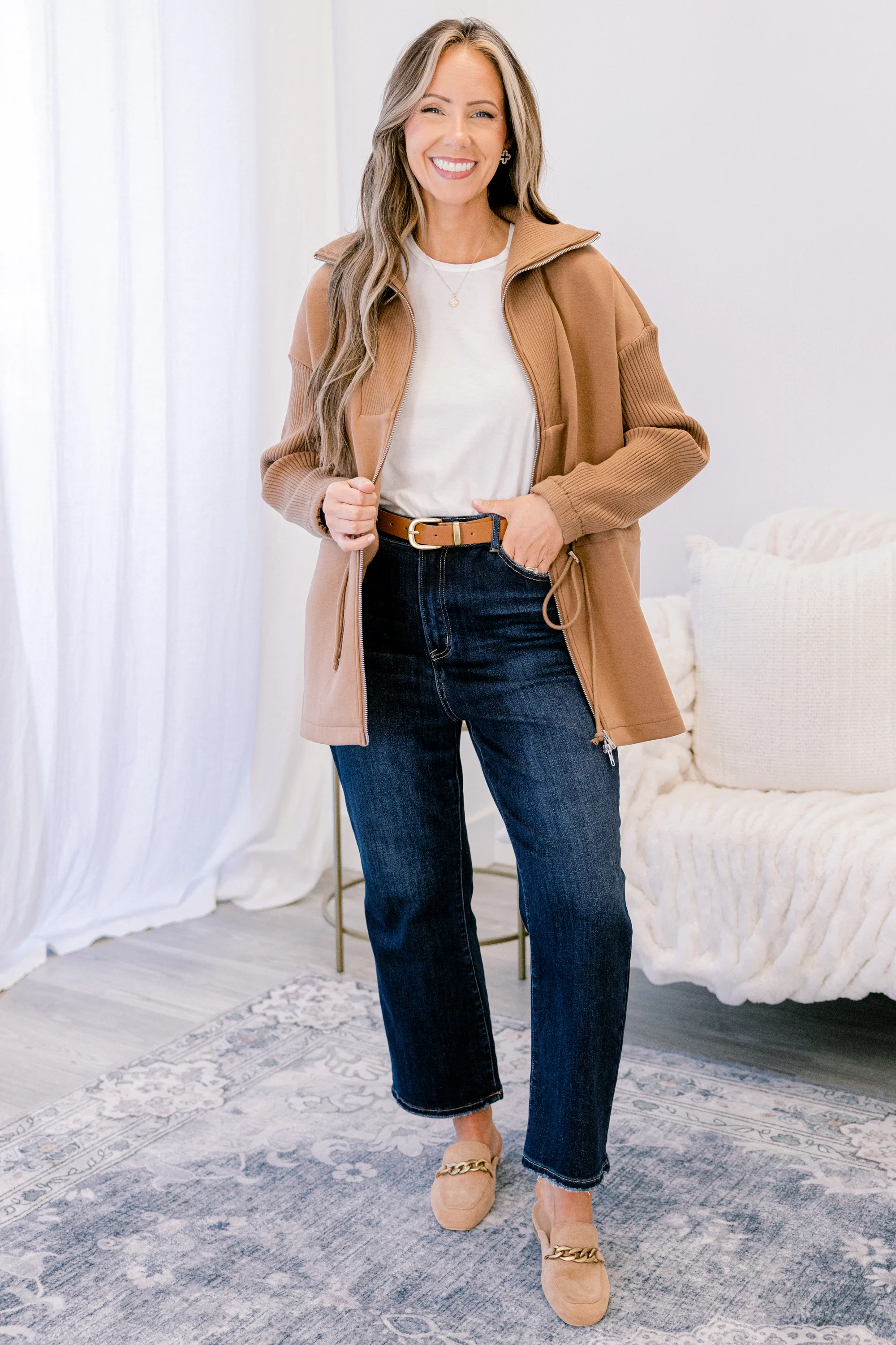 Gather Around The Fire Jacket, Brown - Giverhouse