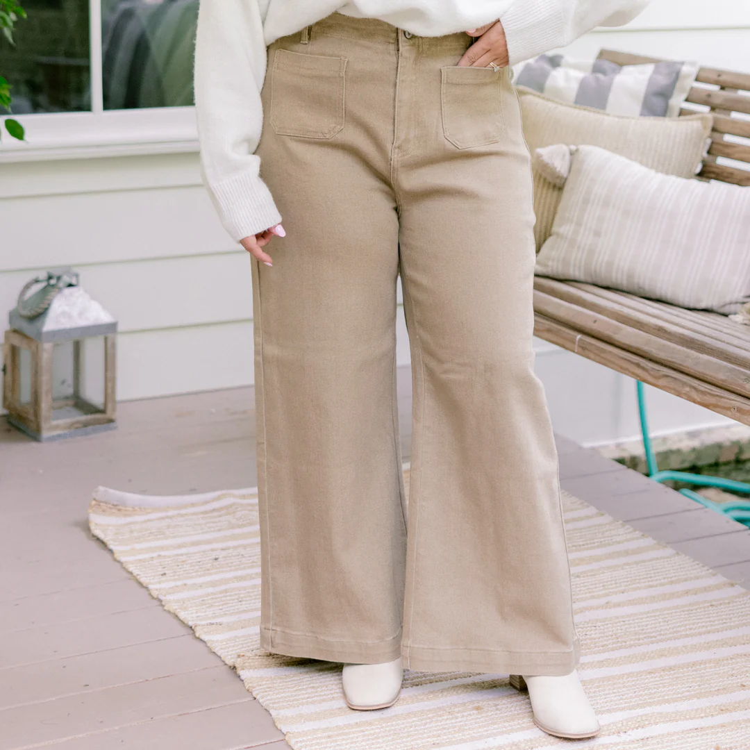 When You Love Somebody Pants, Khaki - Giverhouse