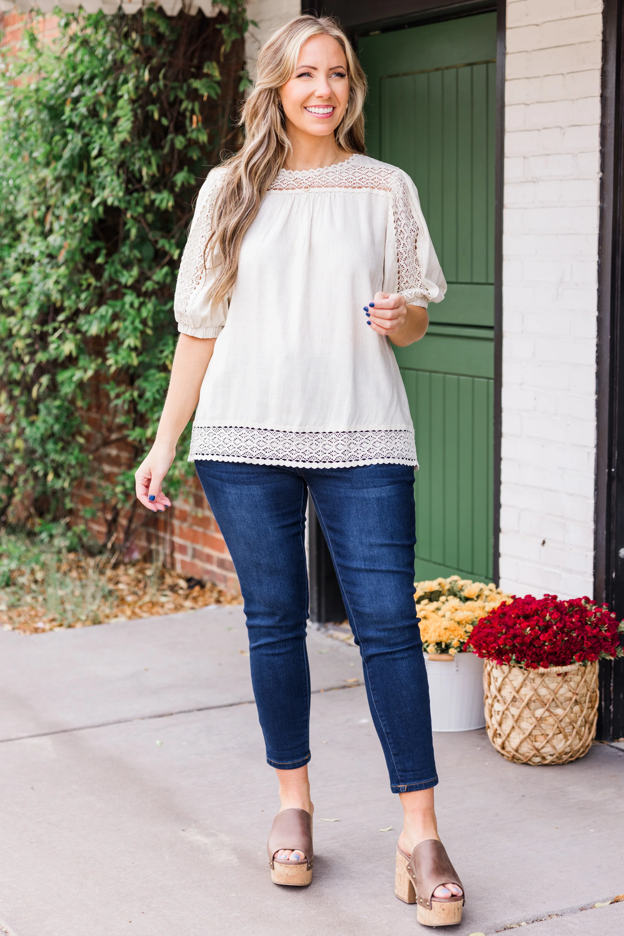 Thinking 'Bout Love Top, Oatmeal - Giverhouse