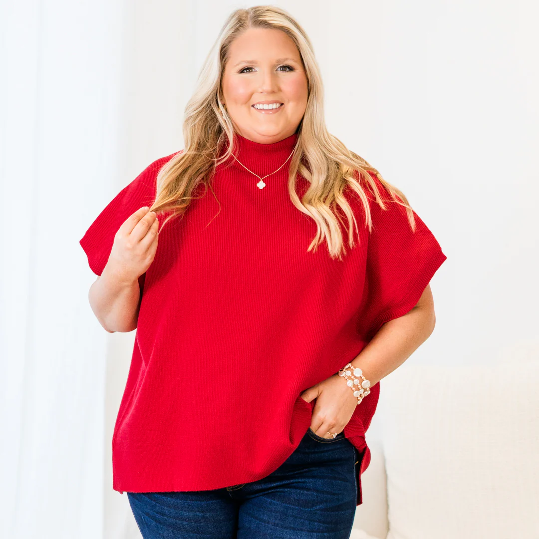 Do Anything Sweater, Red - Giverhouse