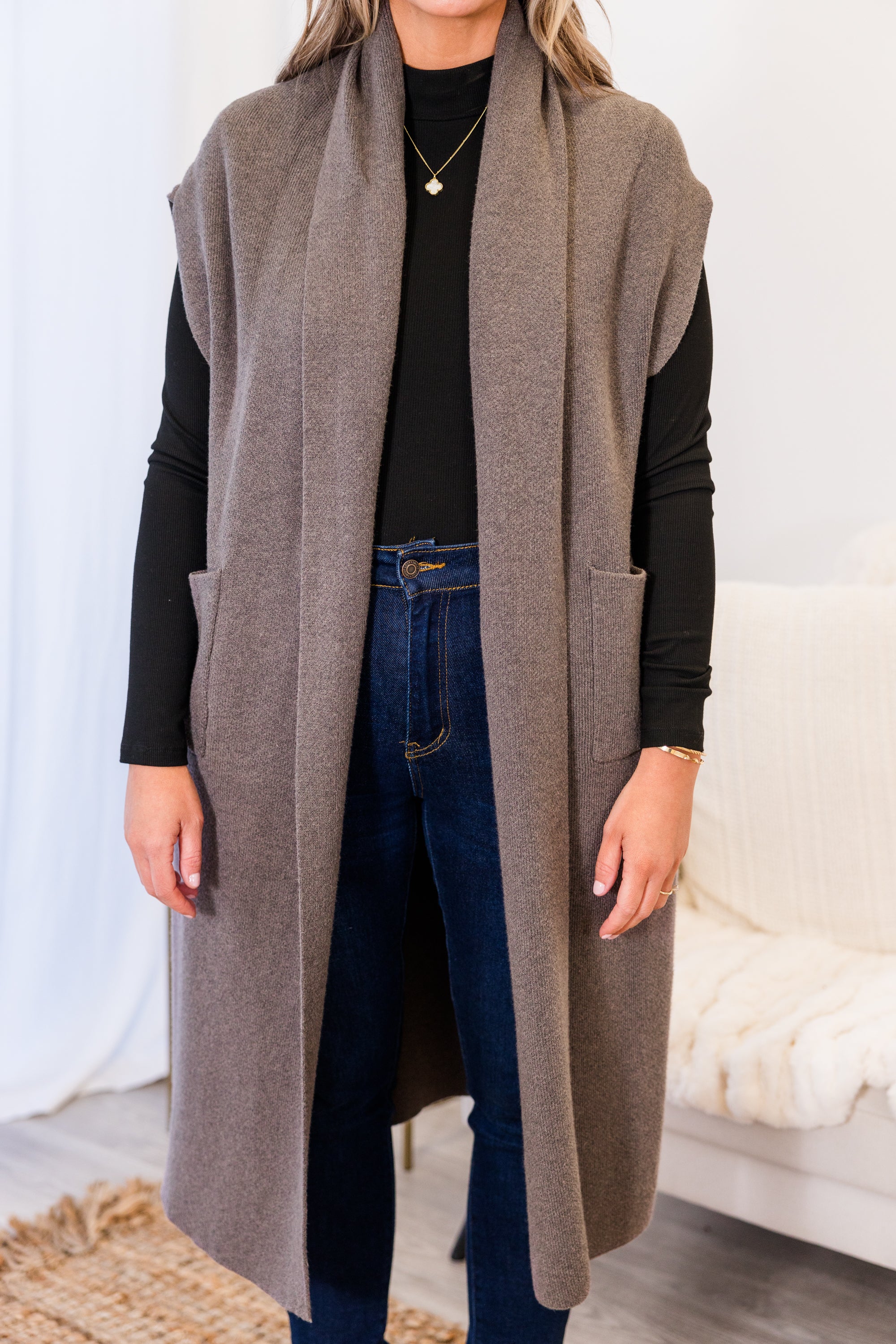 She's So Cute Cardigan, Grey - Giverhouse