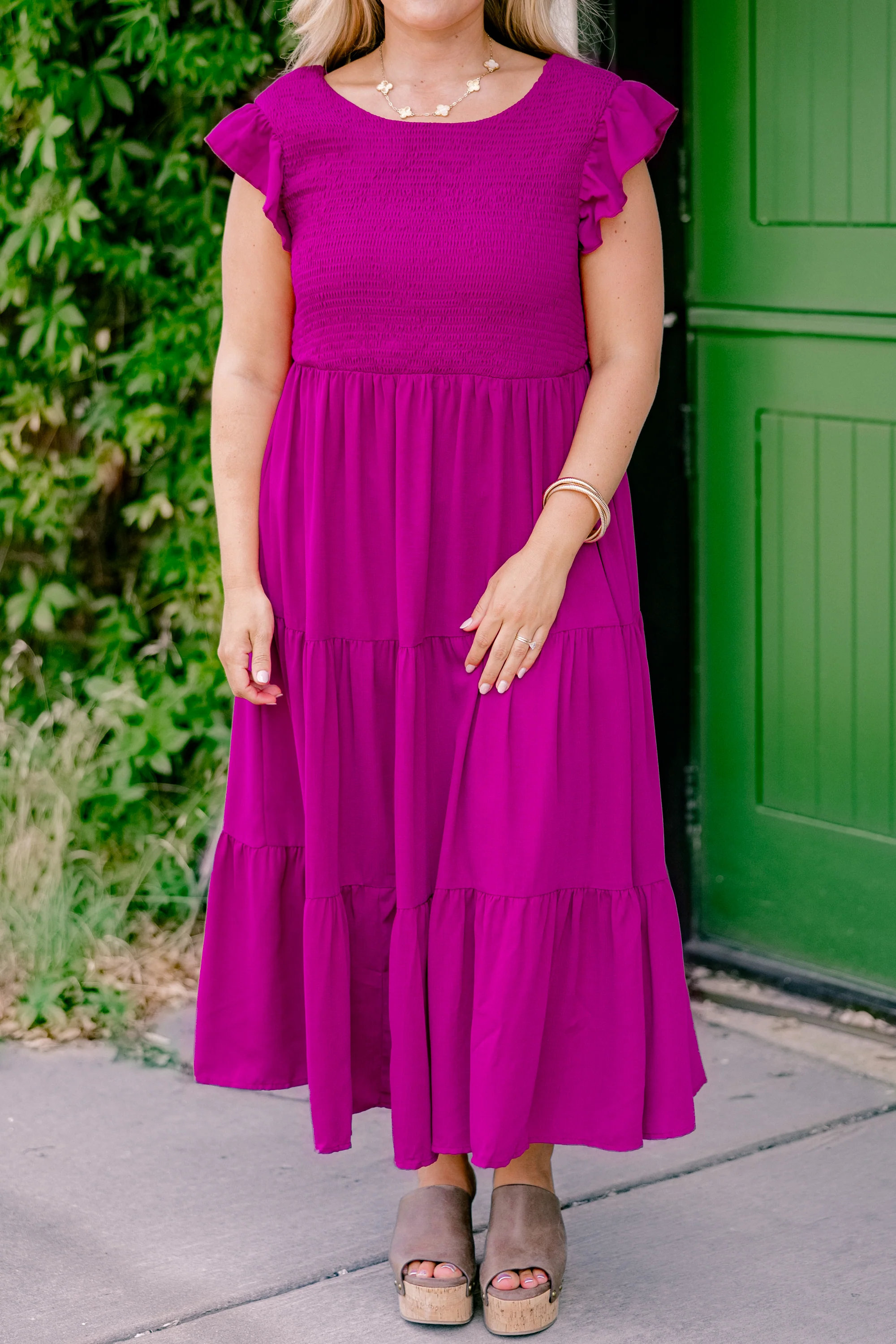 Our Sweet Memories Dress, Berry - Giverhouse