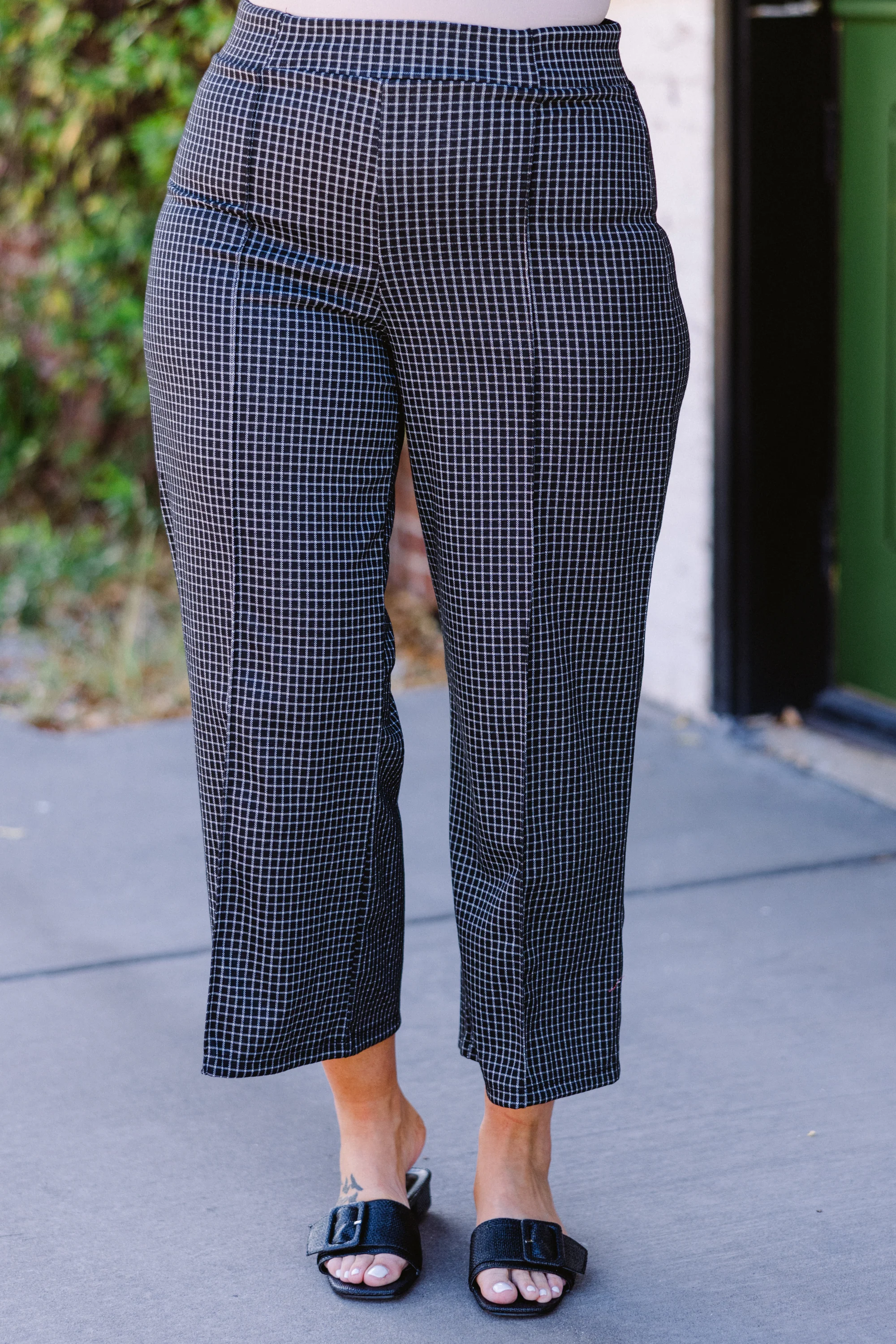 I'm Still Standing Pants, Black-White - Giverhouse