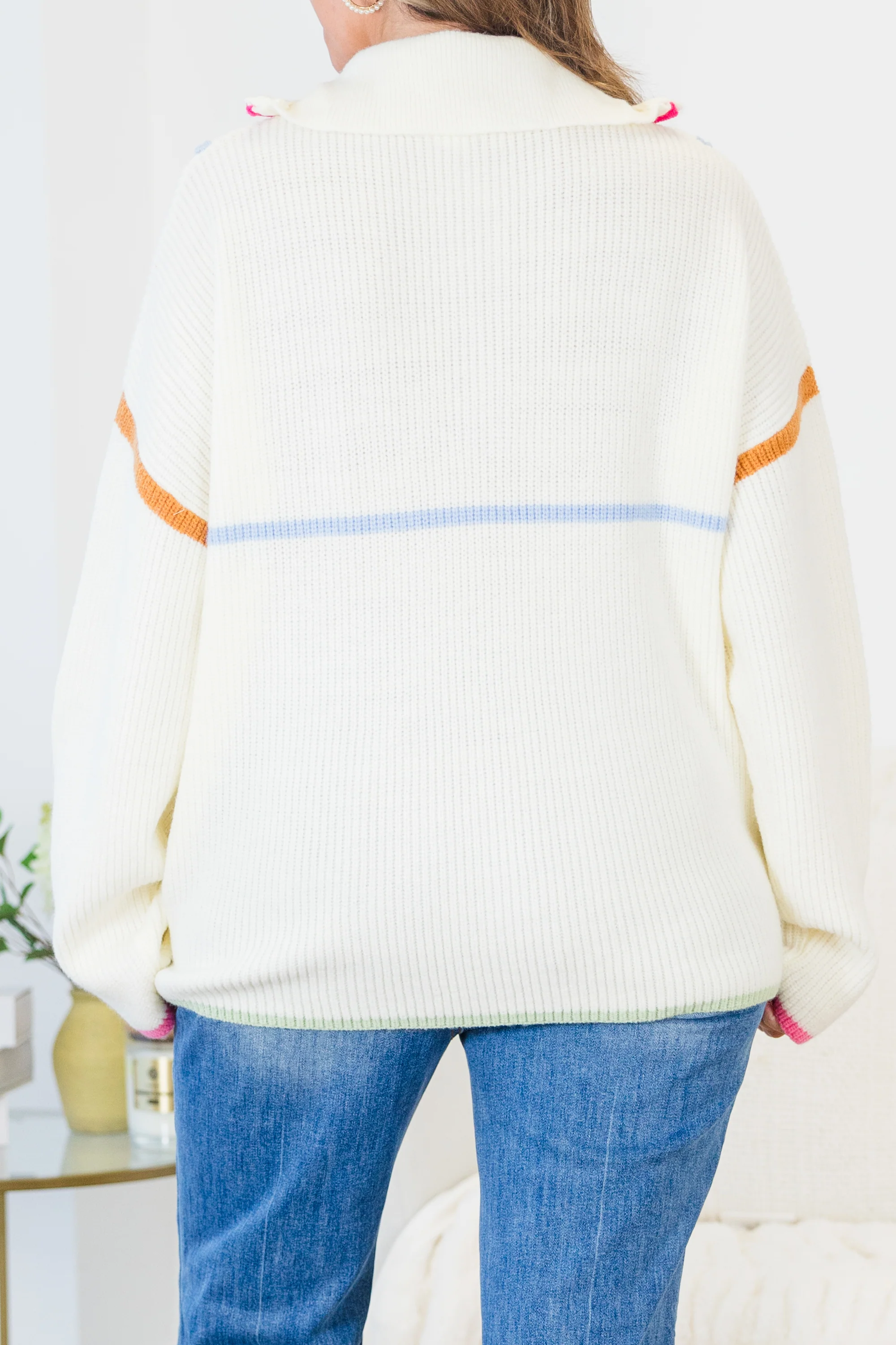 Falling For Fall Sweater, Cream - Giverhouse